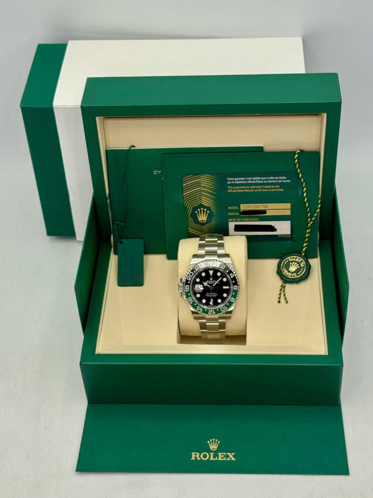 NEW 2026 Rolex GMT-Master II Sprite 40mm 126720VTNR Oyster (NEW STYLE CARD)