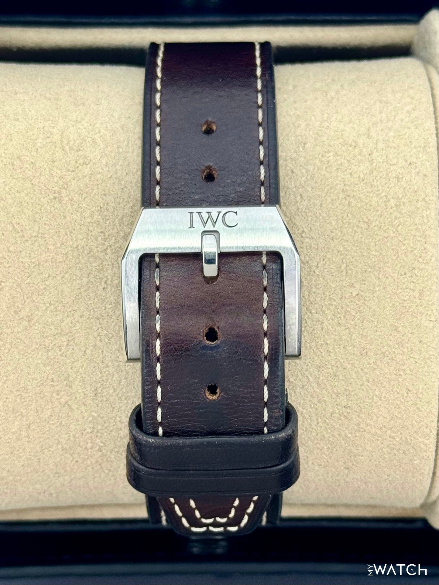 2025 IWC Pilot's Watch Chronograph 43mm IW378005 Steel Green Dial - MyWatchLLC