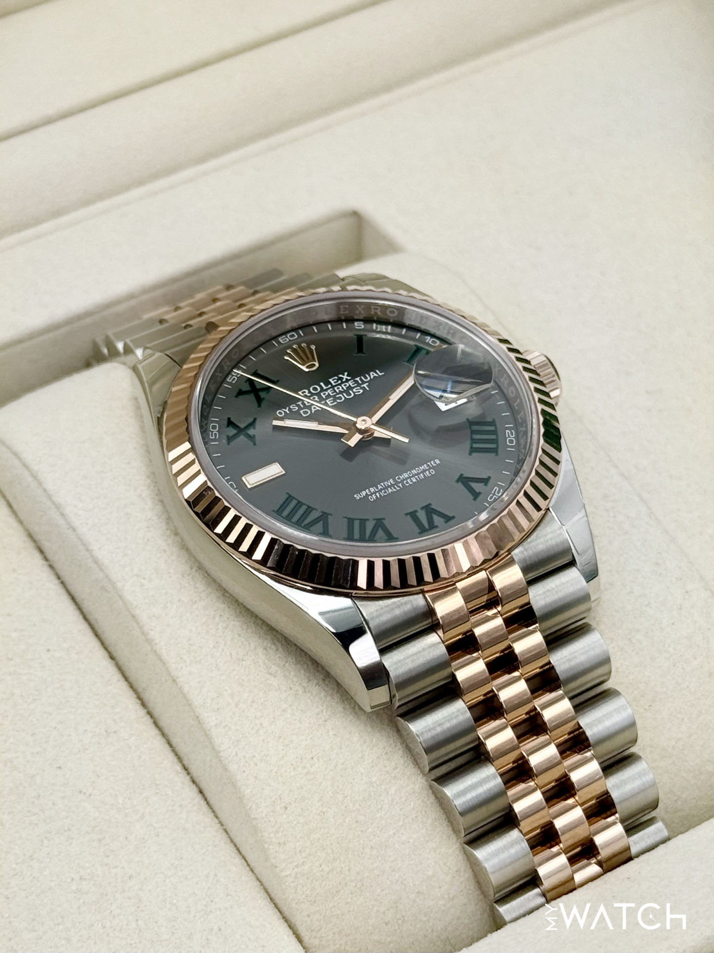 NEW 2025 Rolex Datejust 36mm 126231 Two-Tone Jubilee Wimbledon Dial