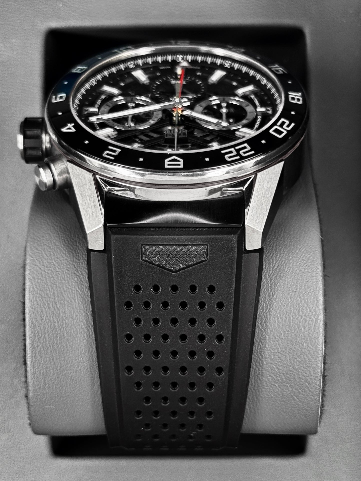 2021 TAG Heuer Calibre Heuer 02 Chronograph 45mm CAR2A1Z Skeletonized Dial