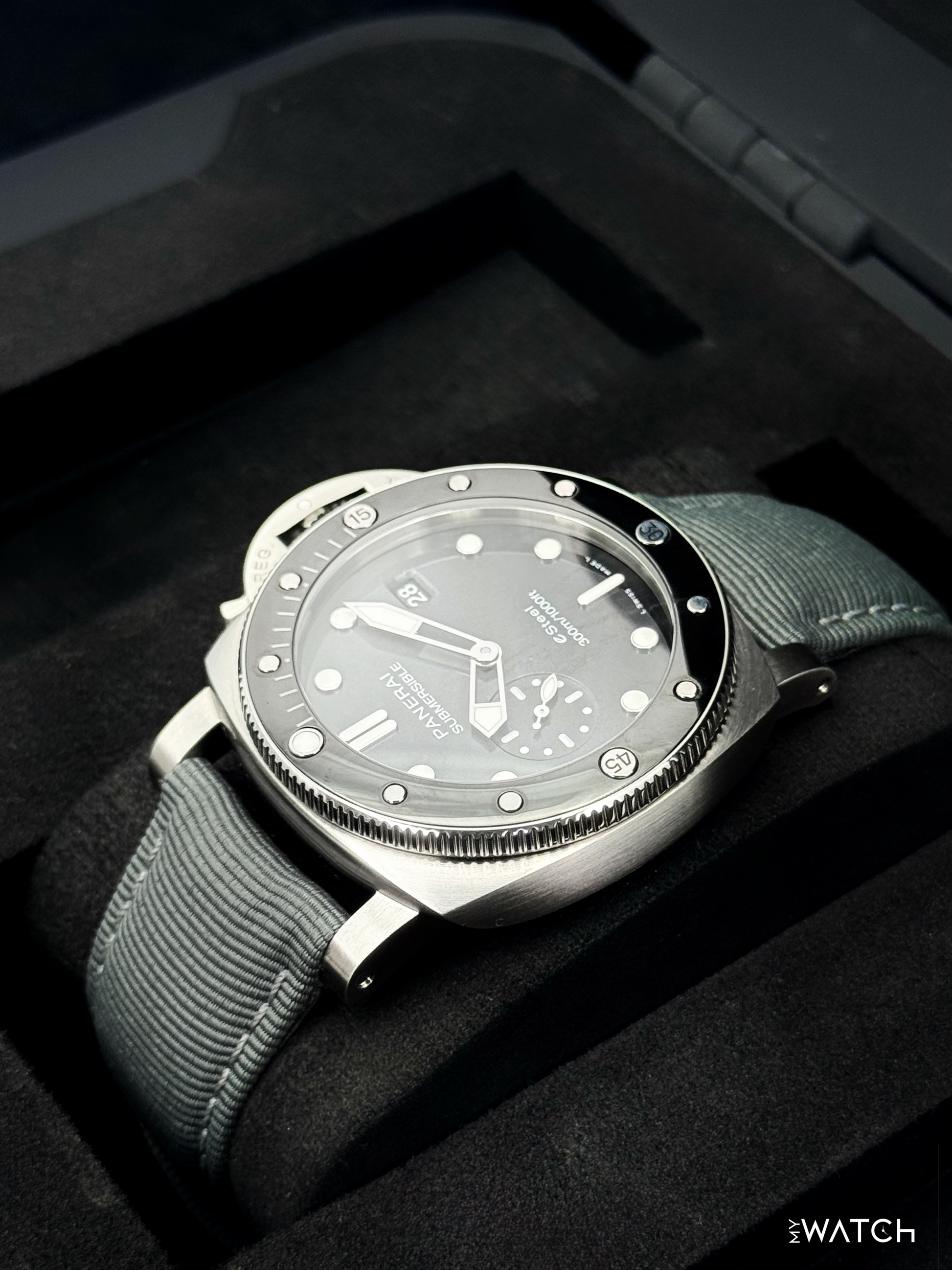 2022 Panerai Quarantaquattro 44mm PAM01288 Stainless Steel Grey Dial - MyWatchLLC