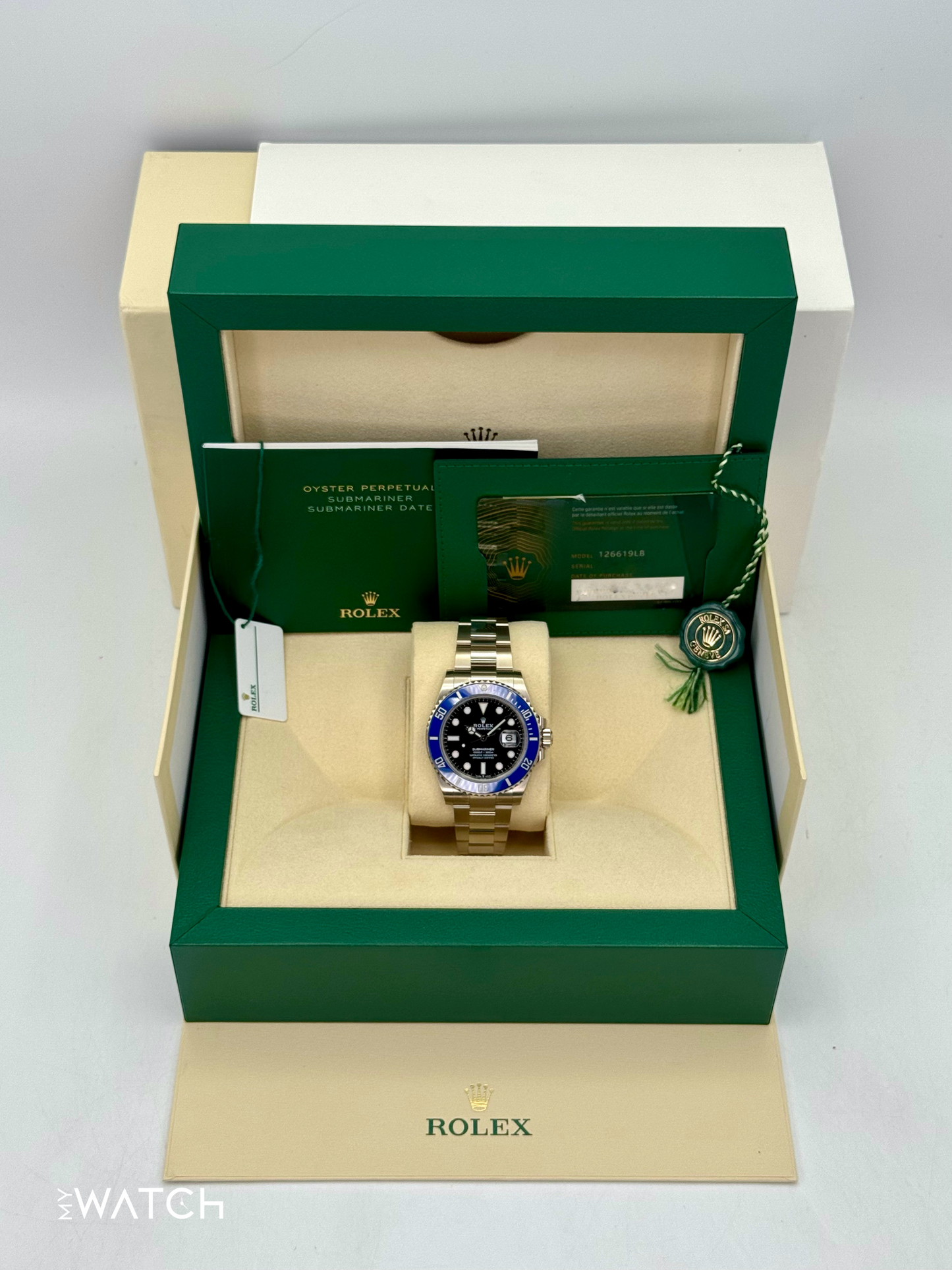 NEW 2025 Rolex Submariner “Cookie Monster ” 41mm 126619LB White Gold Black Dial