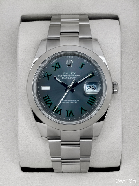NEW 2026 Rolex Datejust 41mm 126300 Wimbledon Dial Oyster