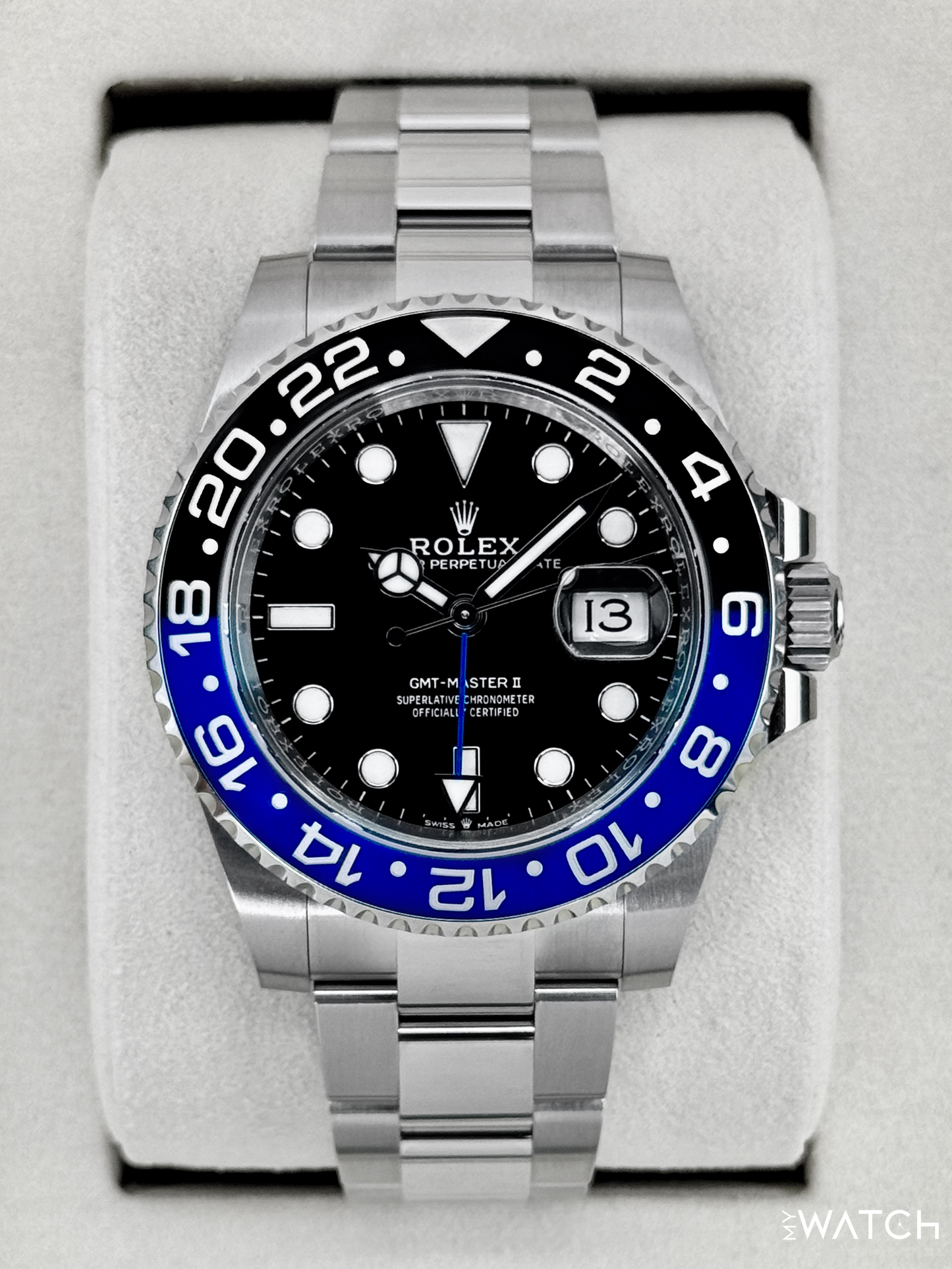 NEW 2025 Rolex GMT-Master II "Batman" 40mm 126710BLNR Oyster - MyWatchLLC