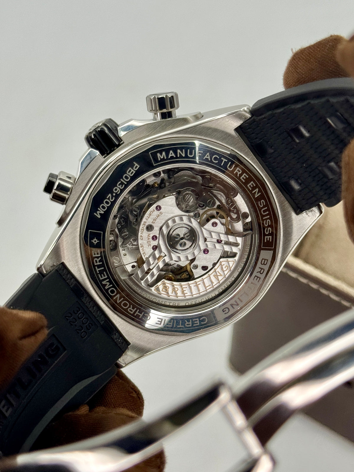 2026 Breitling Super Chronomat B01 44mm PB0136 Stainless Steel Blue Dial