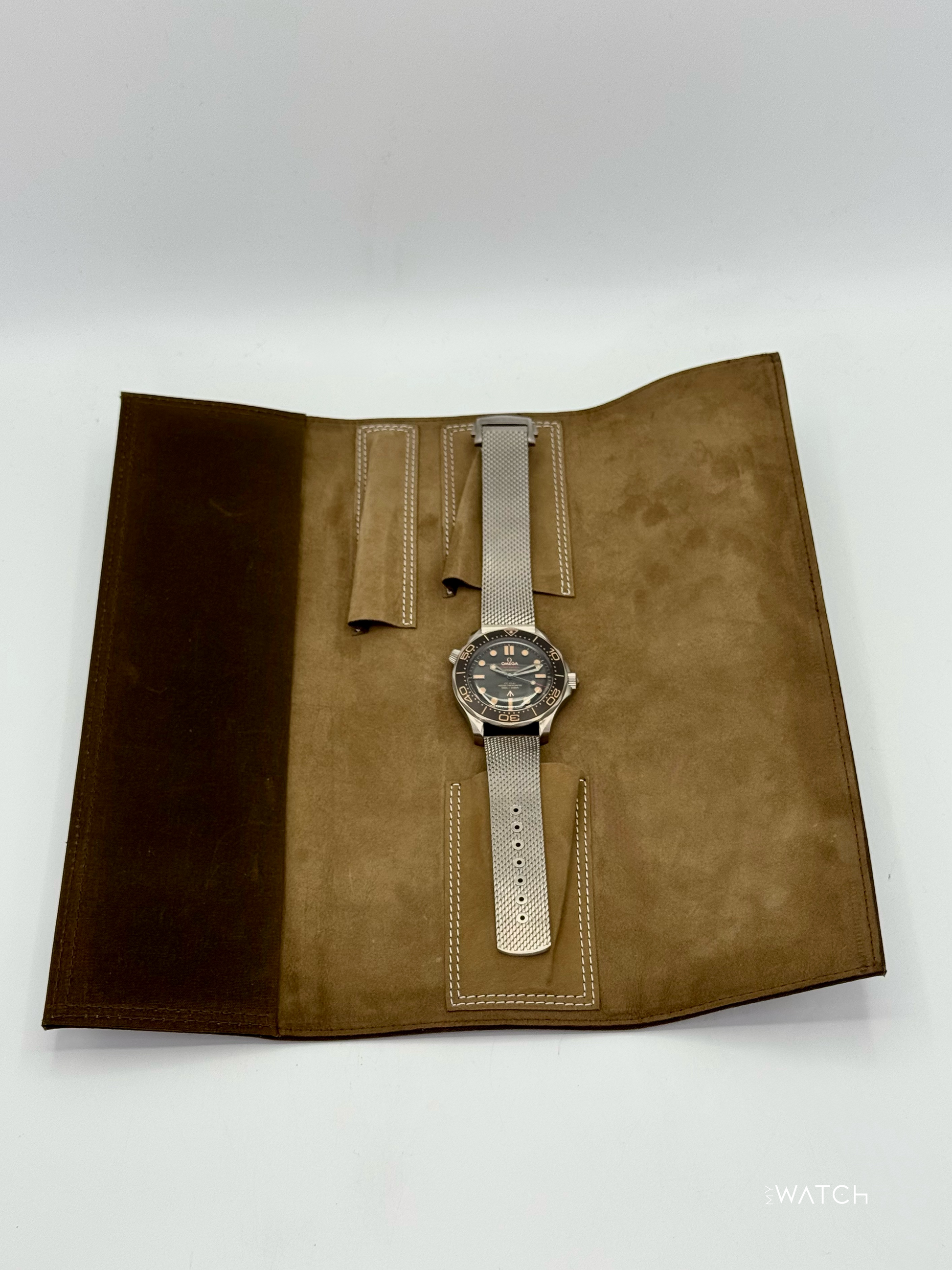 New 2025 Omega Seamaster Diver 300M 007 42mm Titanium Brown Dial - MyWatchLLC
