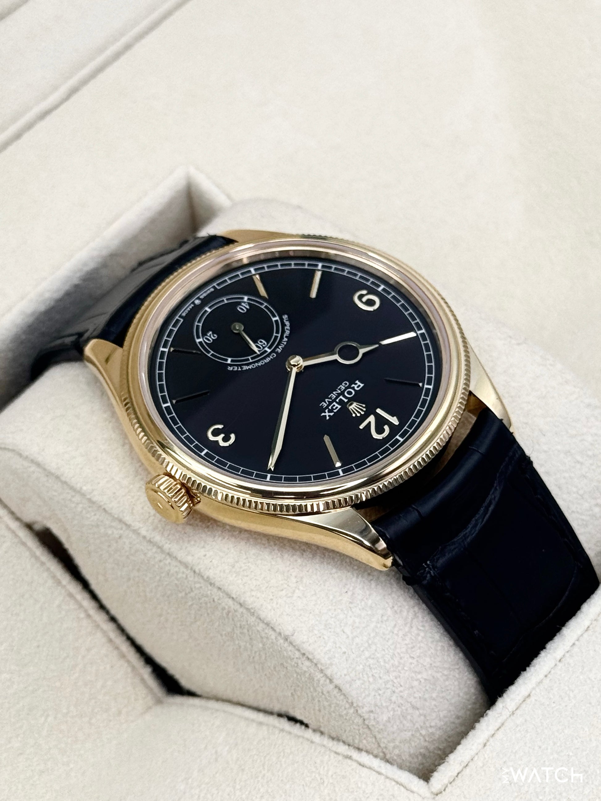 2024 Rolex 1908 39mm 52508 Yellow Gold Black Dial - MyWatchLLC
