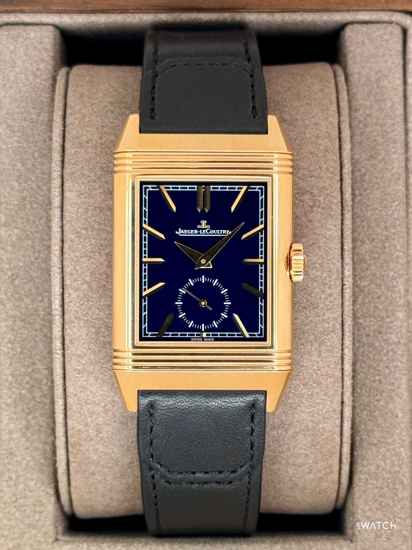 2024 Jaeger-Coultre Reverso Tribute 47mm Q3982590 Rose Gold Blue Dial