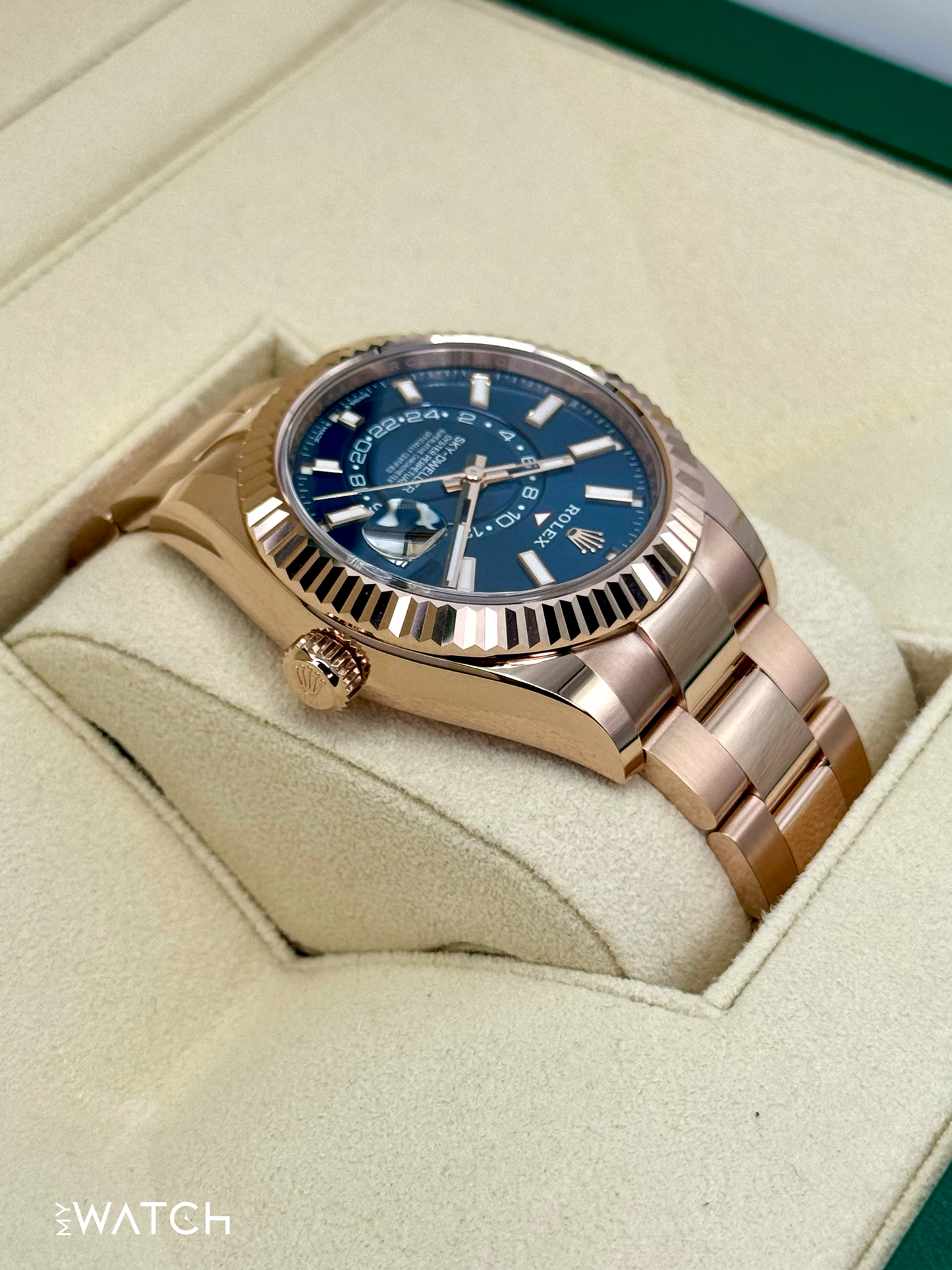 NEW 2025 Rolex Sky-Dweller 42mm 336935 Rose Gold Blue Dial