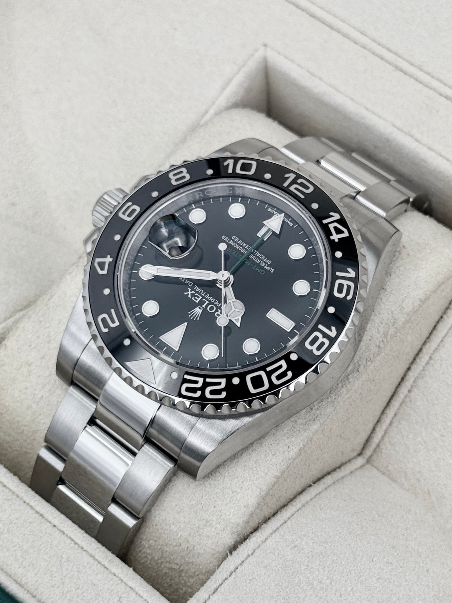 2018 Rolex GMT-Master II 40mm 116710LN Stainless Steel Black Dial