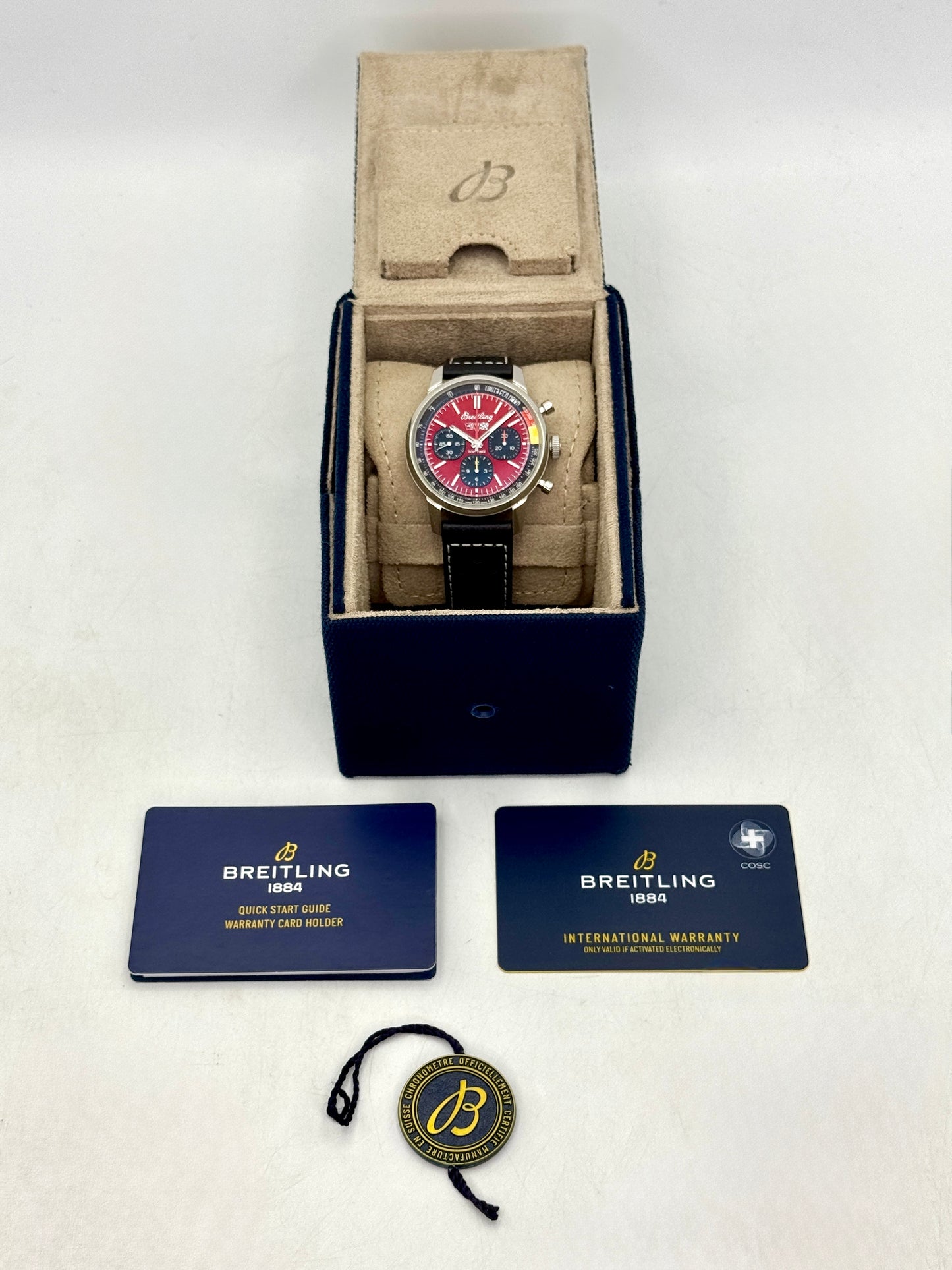 2023 Breitling Top Time B01 Corvette 41mm AB0176 Stainless Steel Red Dial