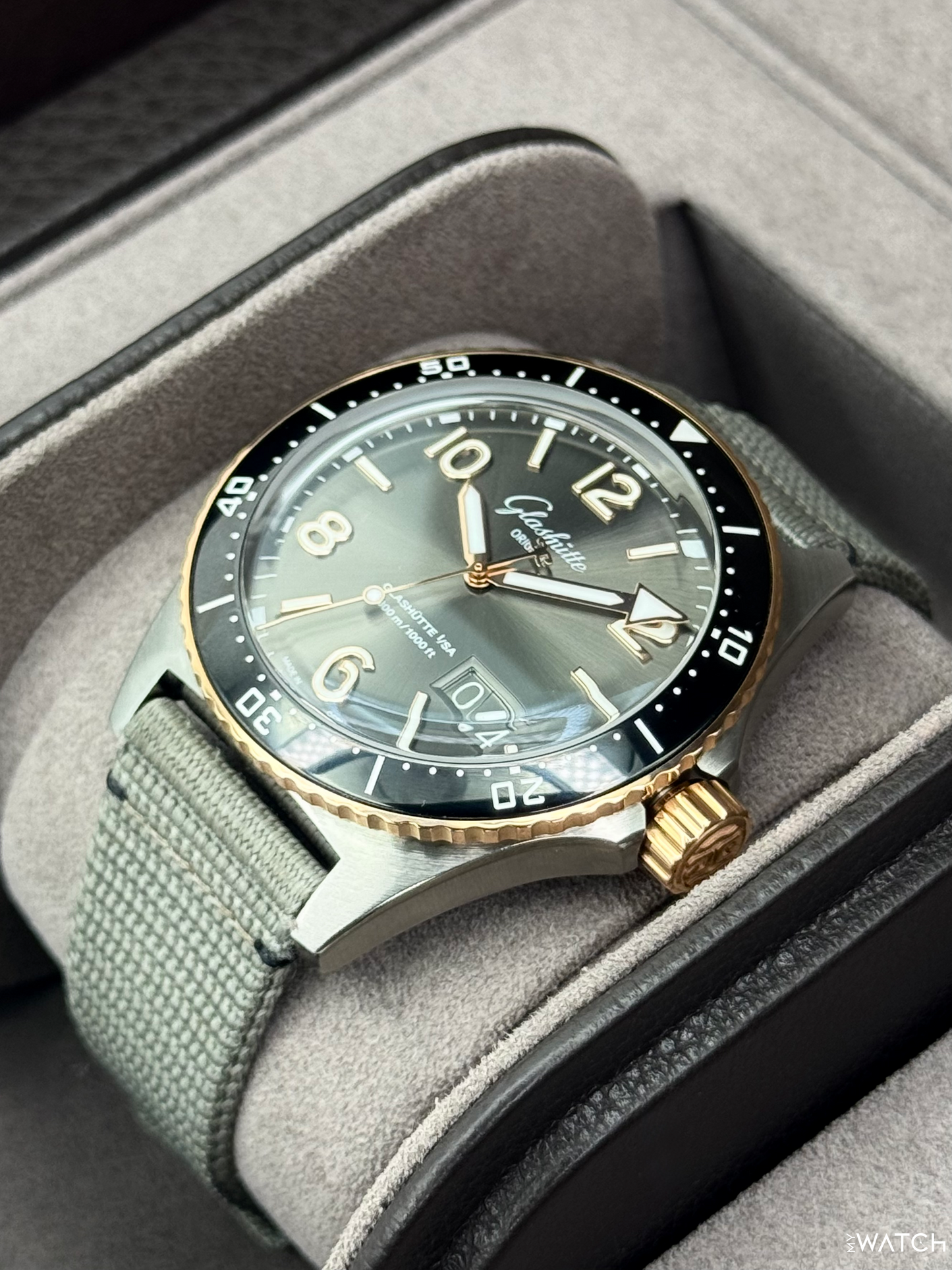 2021 Glashütte Seaq Panorama Date 43.2mm 1-36-13-04-91-34 Stainless Steel Grey Dial