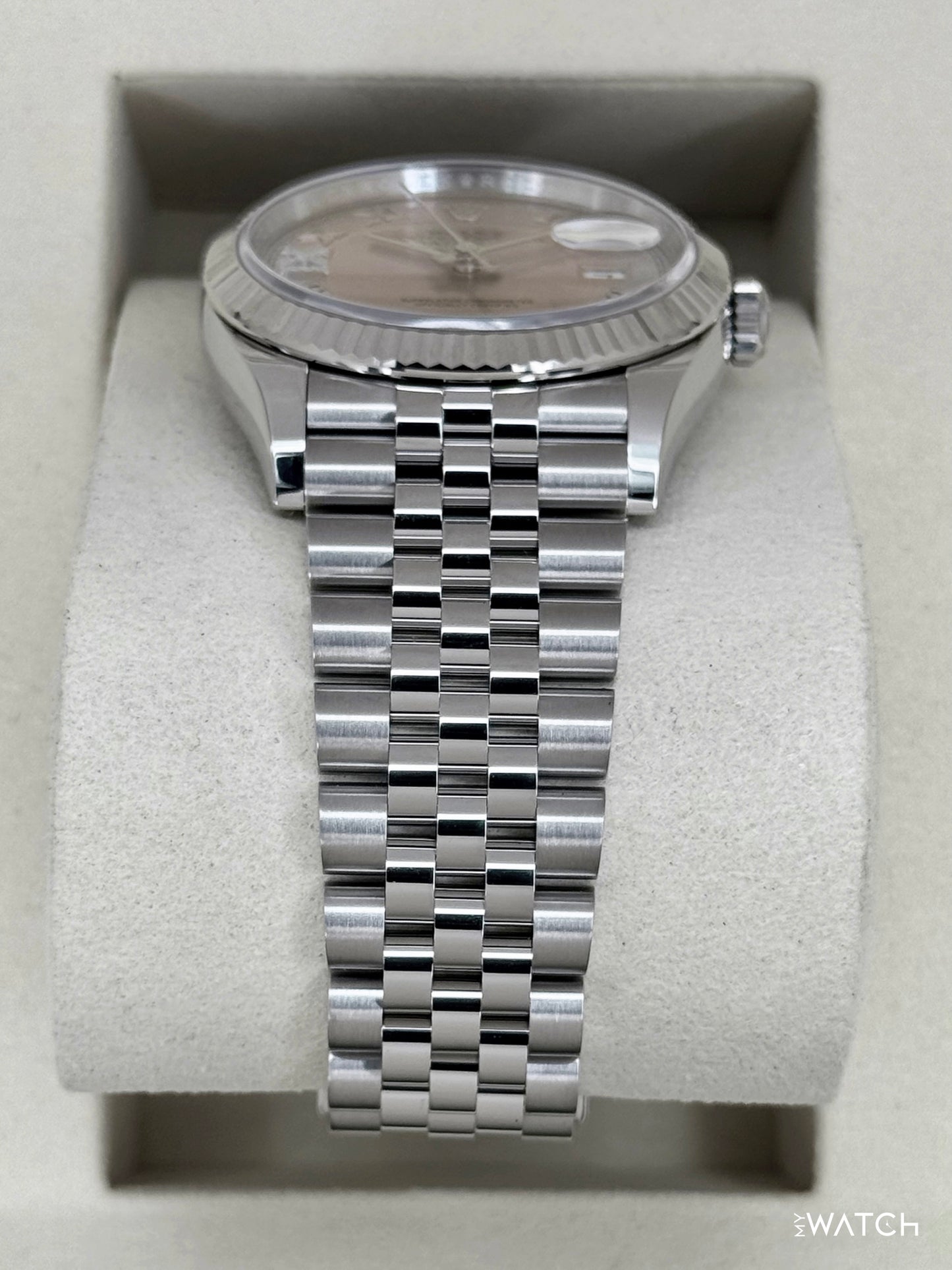 NEW 2026 Rolex Datejust 36mm 126234 Stainless Steel Jubilee Pink Diamond Dial - MyWatchLLC
