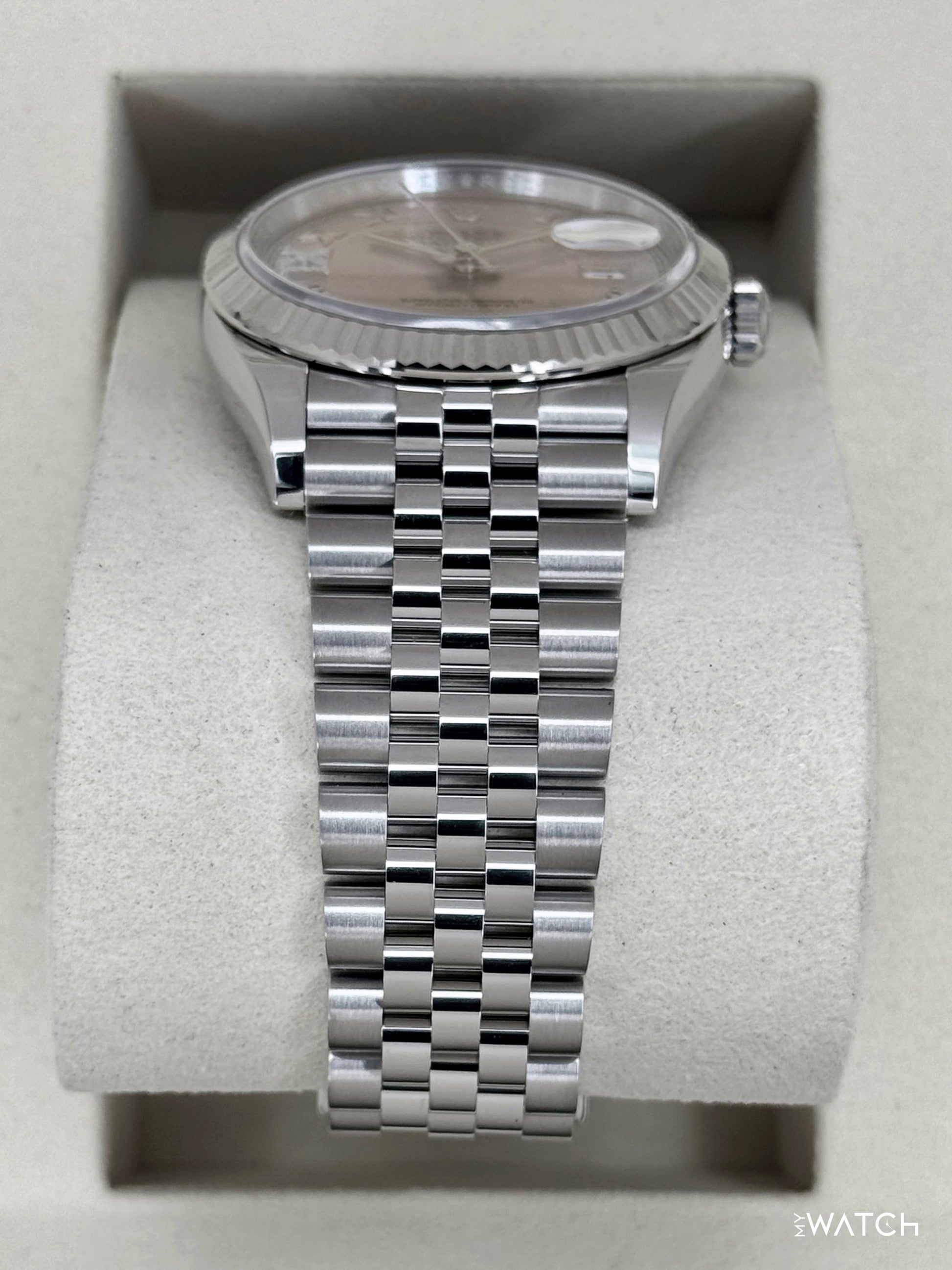 NEW 2026 Rolex Datejust 36mm 126234 Stainless Steel Jubilee Pink Diamond Dial - MyWatchLLC