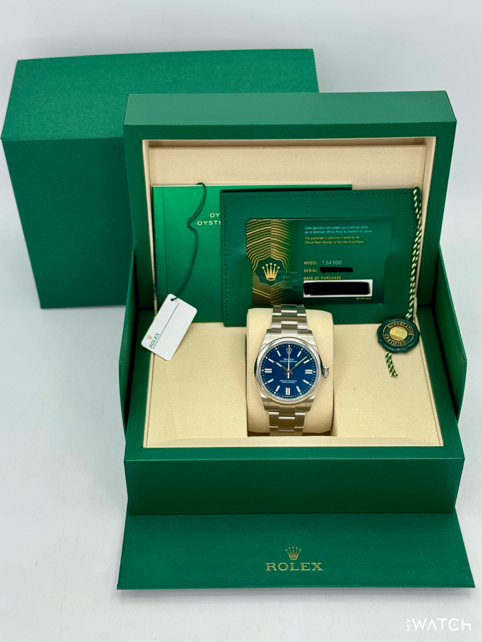 NEW 2025 Rolex Oyster Perpetual 41mm 134300 Med Blue Dial