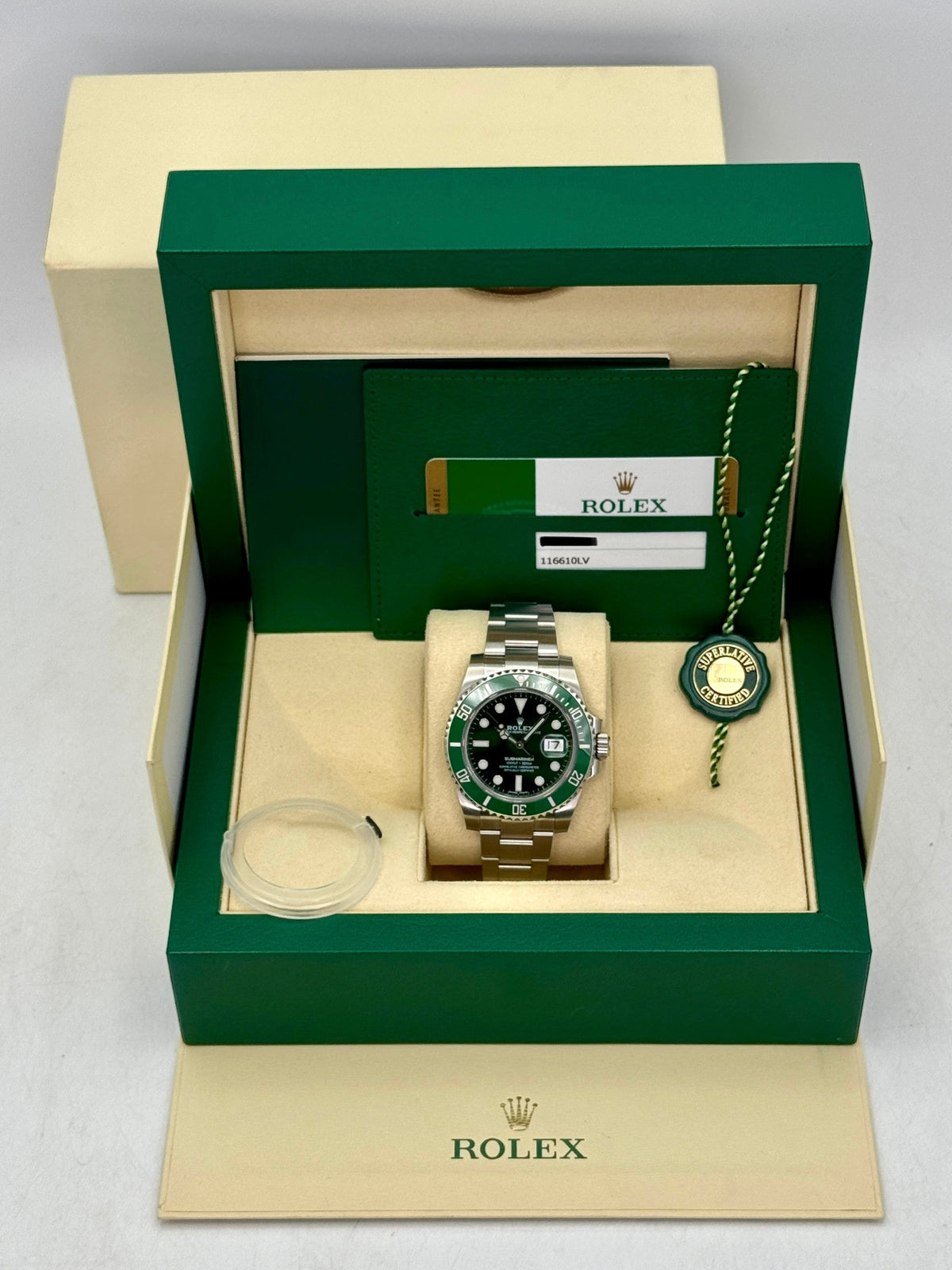 2020 Rolex Submariner Hulk 40mm 116610LV Green Dial
