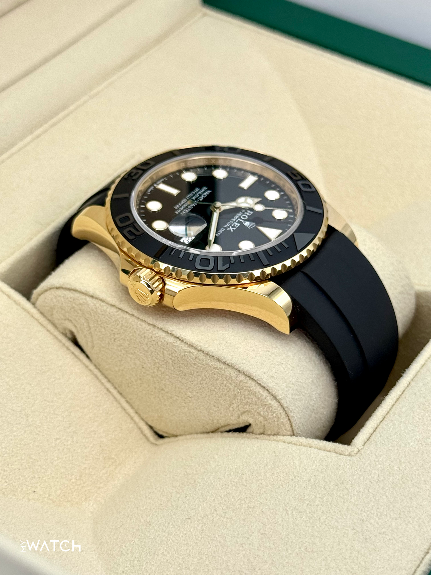 2023 Rolex Yacht-Master 42mm 226658 Gold Oysterflex Black Dial