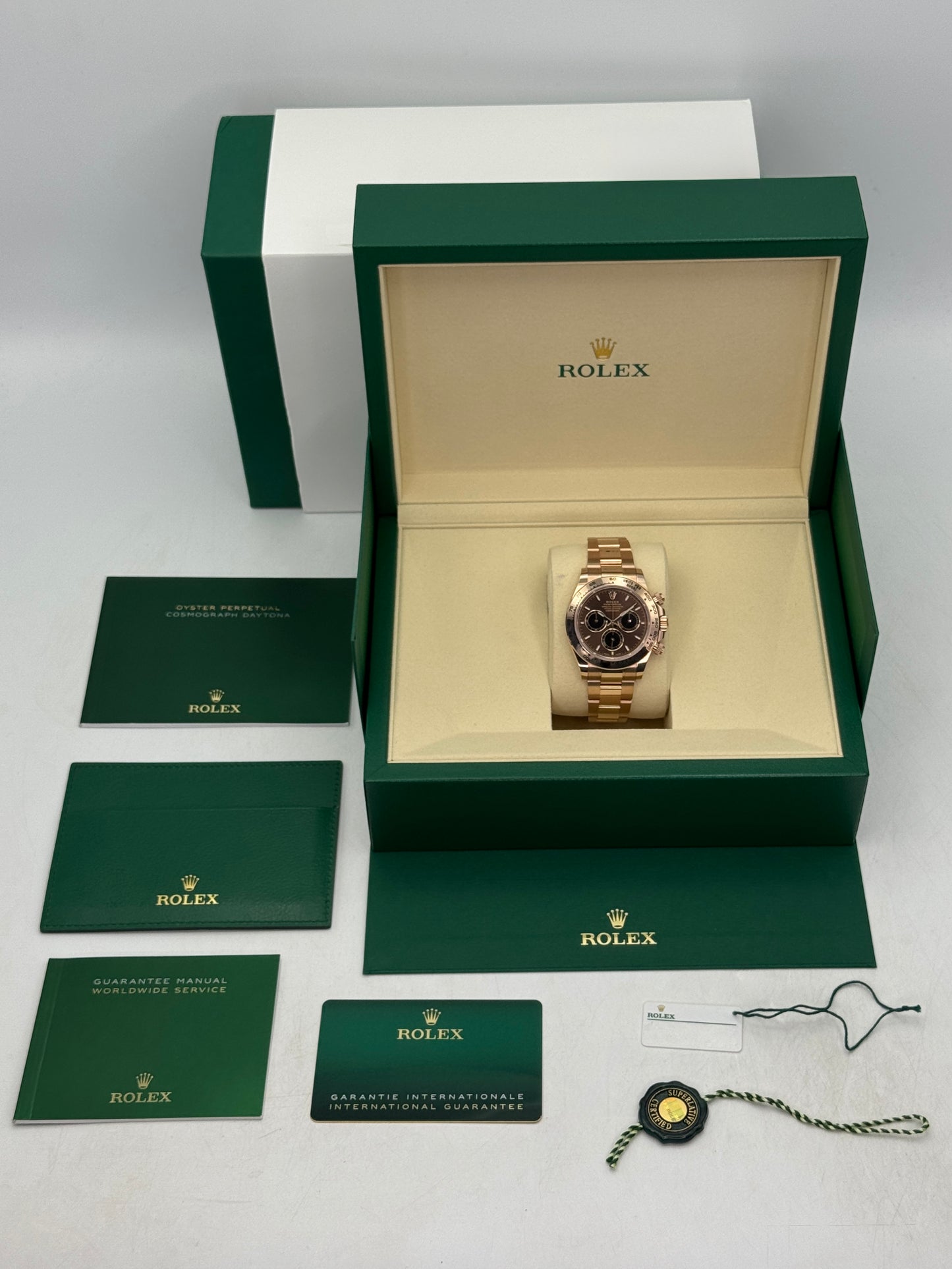 2025 Rolex Daytona 40mm 126505 Rose Gold Chocolate Dial