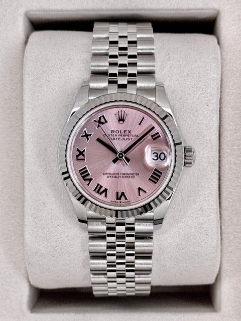 NEW 2026 Rolex Datejust 31mm 278274 Stainless Steel Jubilee Pink Dial