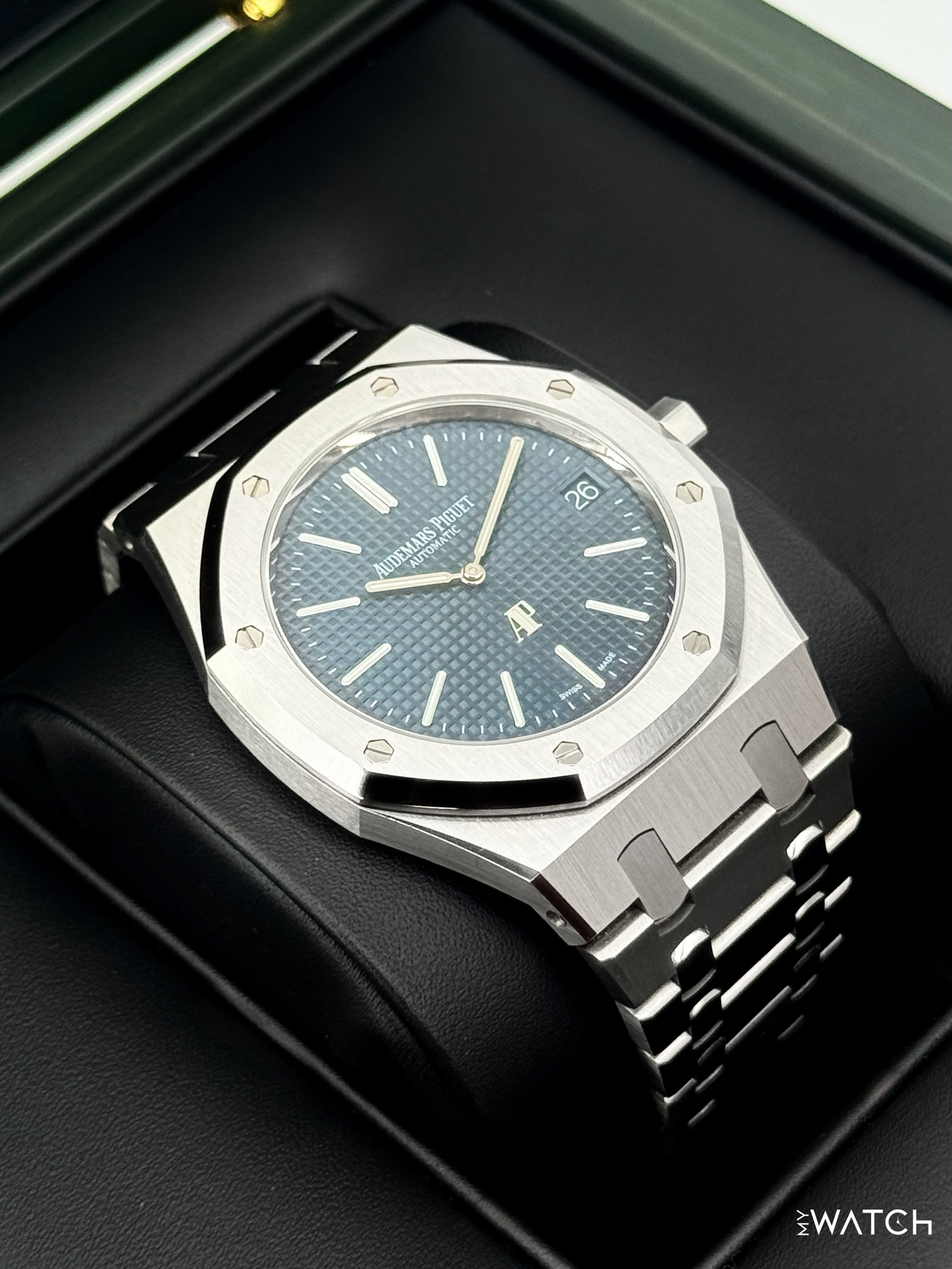 NEW 2024 Audemars Piguet Royal Oak "Jumbo" 39mm 16202ST Stainless Steel Blue Dial