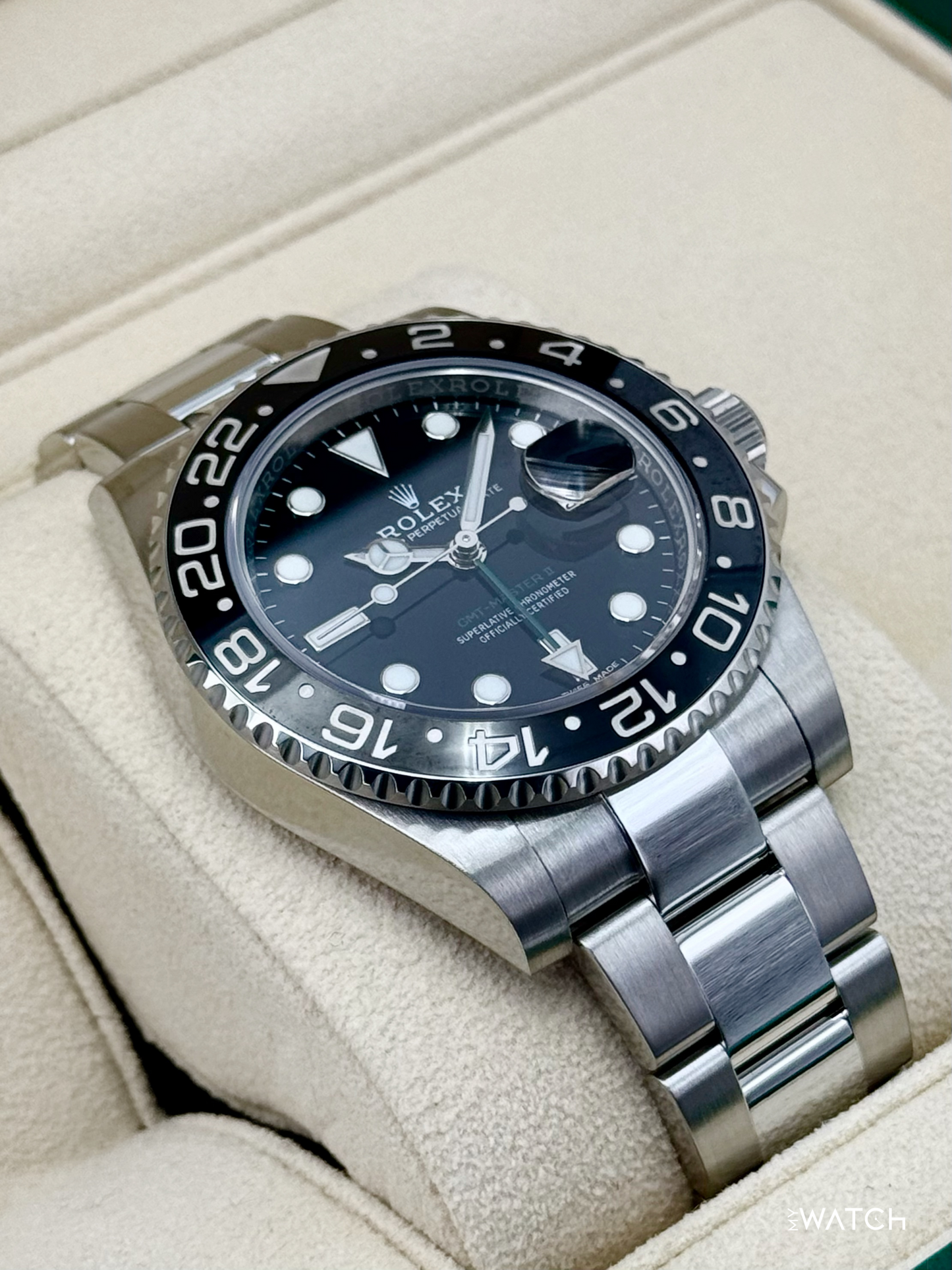 Rolex GMT-Master II 40mm 116710LN Stainless Steel Black Dial - MyWatchLLC