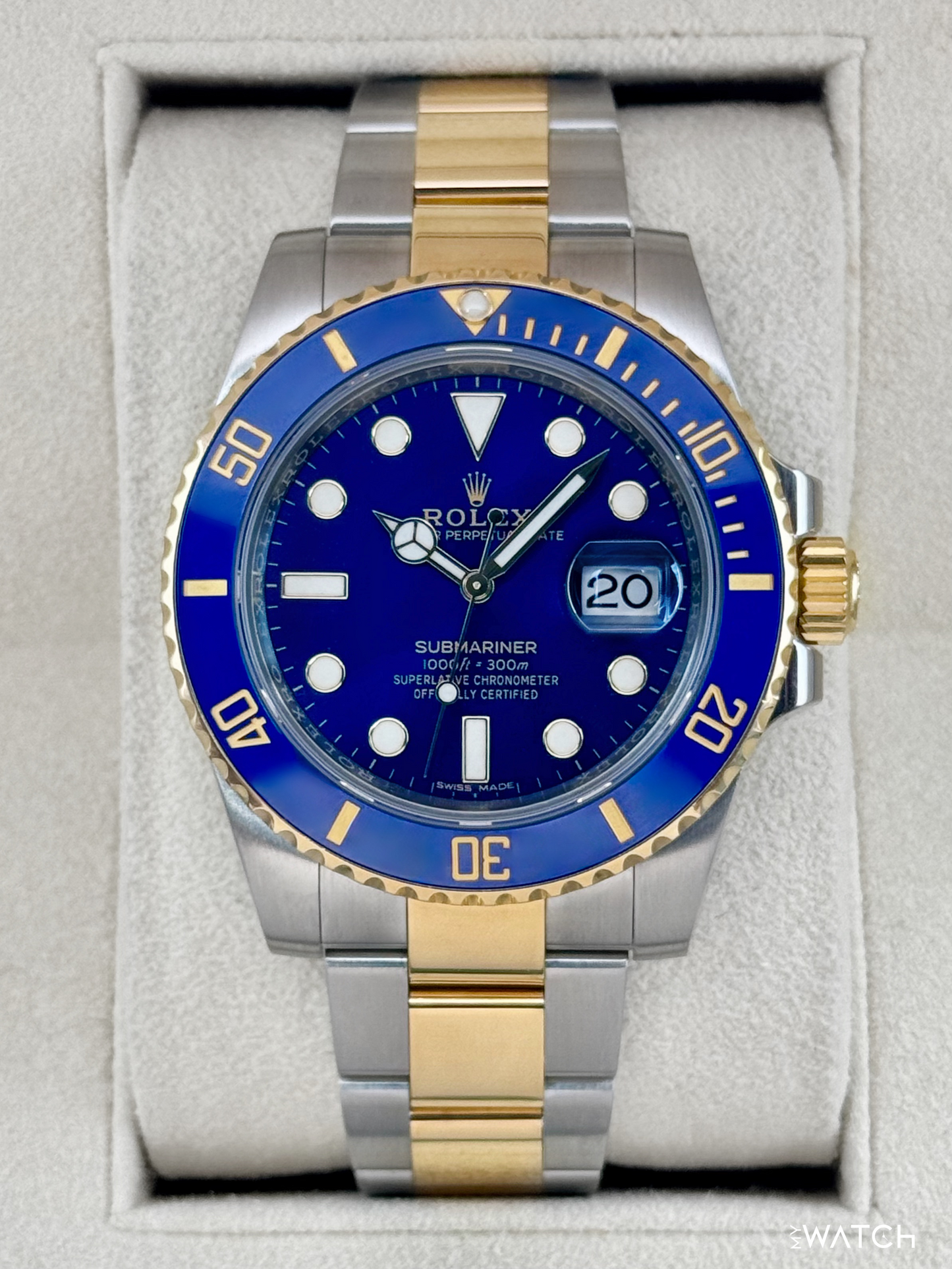 2019 Rolex Submariner "Bluesy" 40mm 116613LB Two-Tone Blue Dial