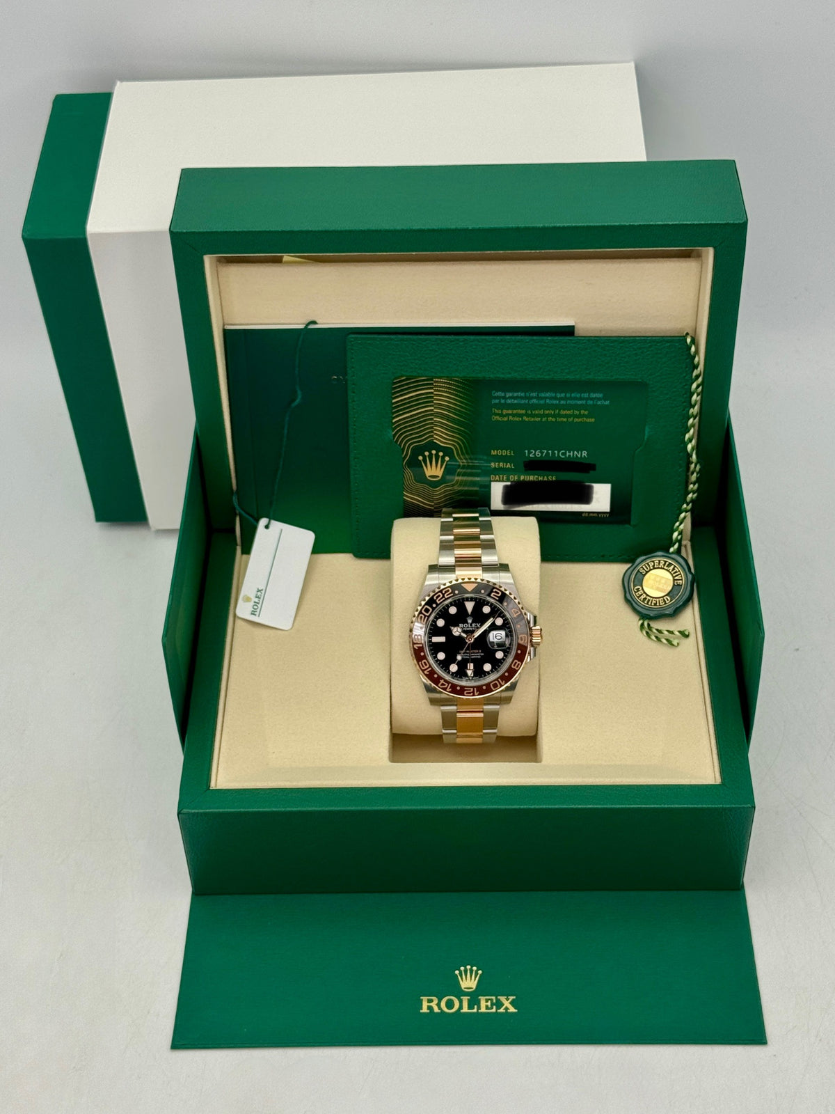 2025 Rolex GMT-Master II Rootbeer 40mm 126711CHNR Two-Tone