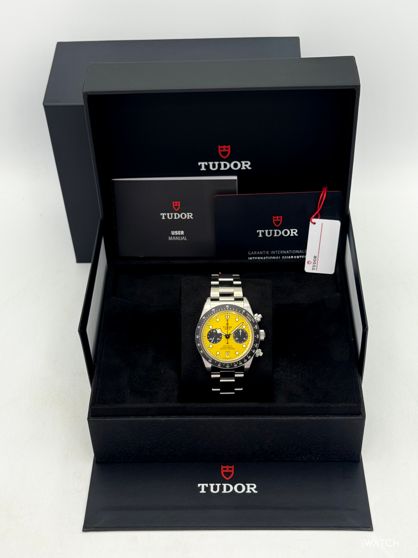 NEW 2026 Tudor Black Bay Chrono 39mm 79310N Stainless Steel Yellow Dial