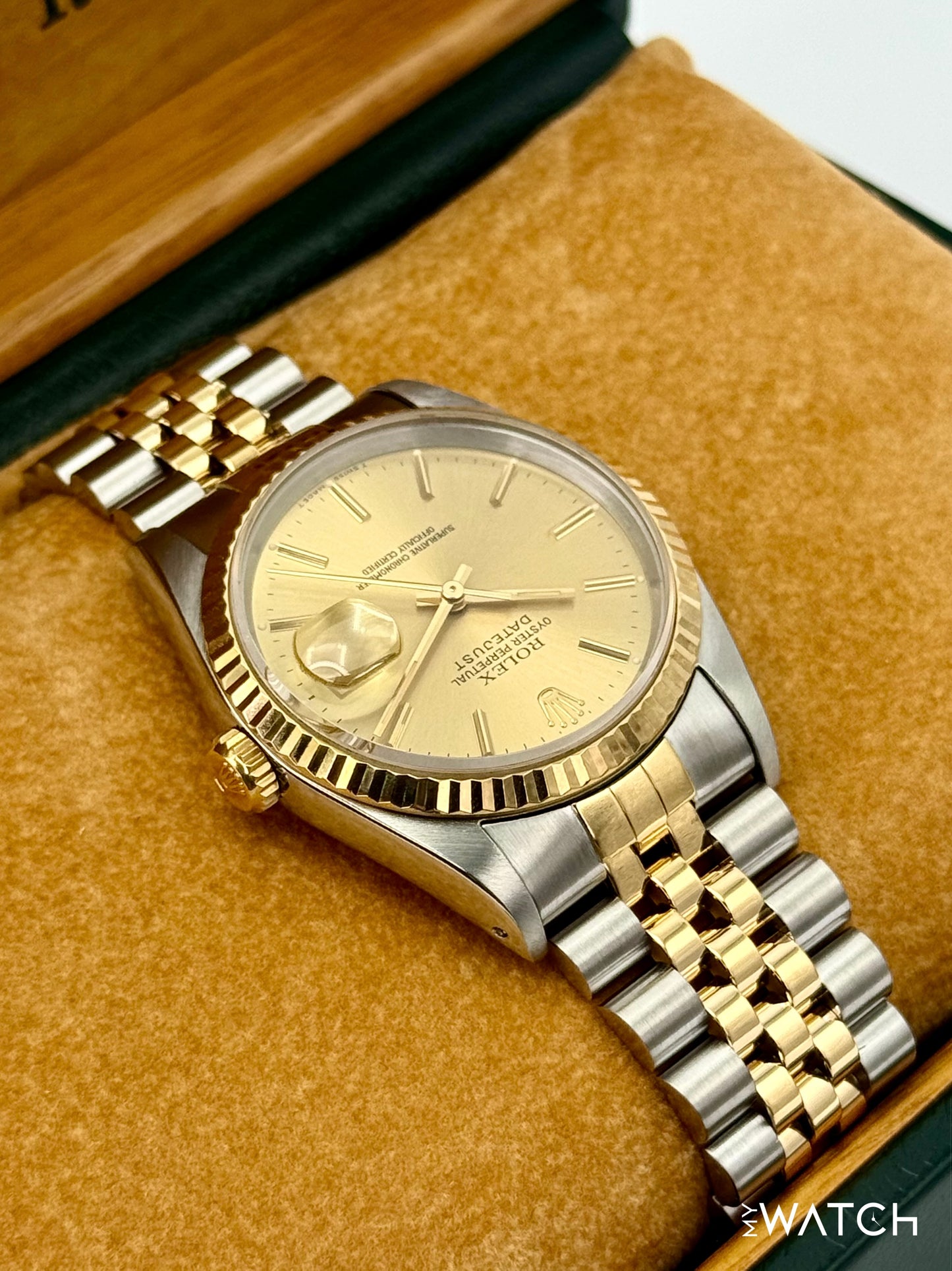 1991 Rolex Datejust 36mm 16233 Two-Tone Jubilee Champagne Dial - MyWatchLLC