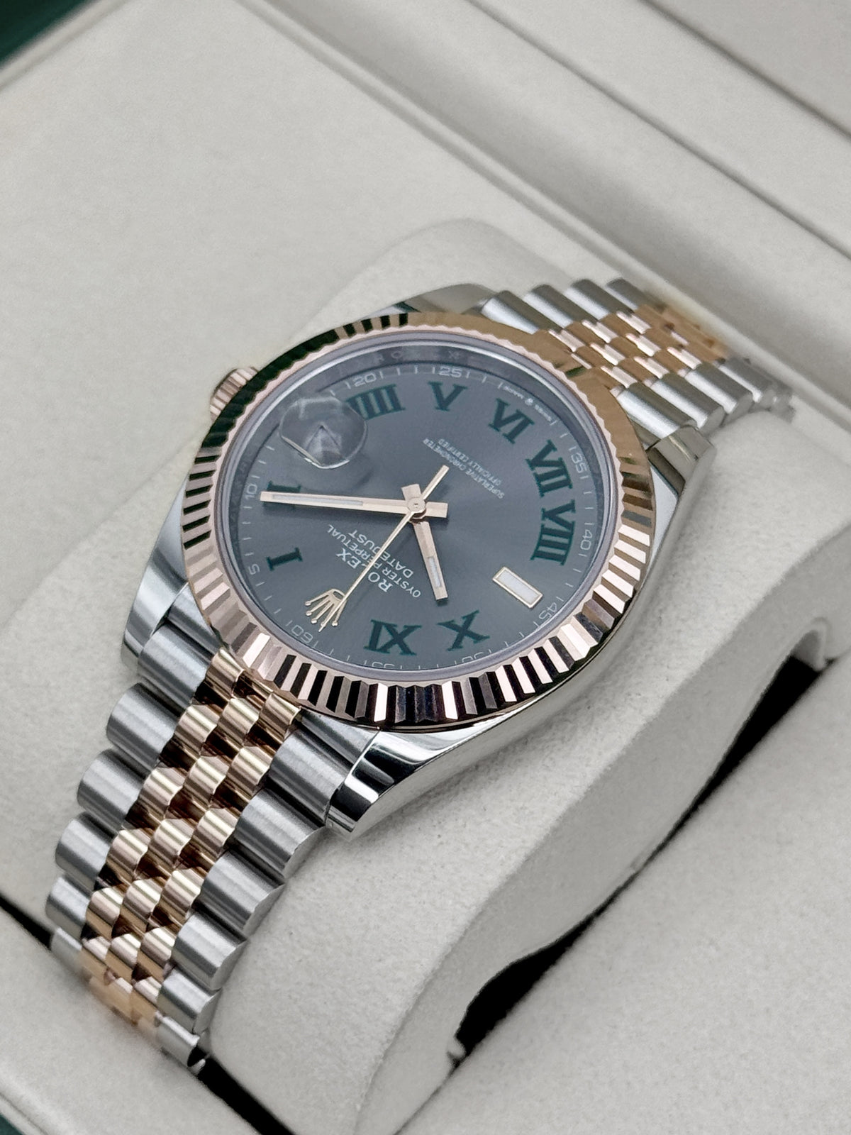 NEW 2026 Rolex Datejust 41mm 126331 Two-Tone Jubilee Wimbledon Dial
