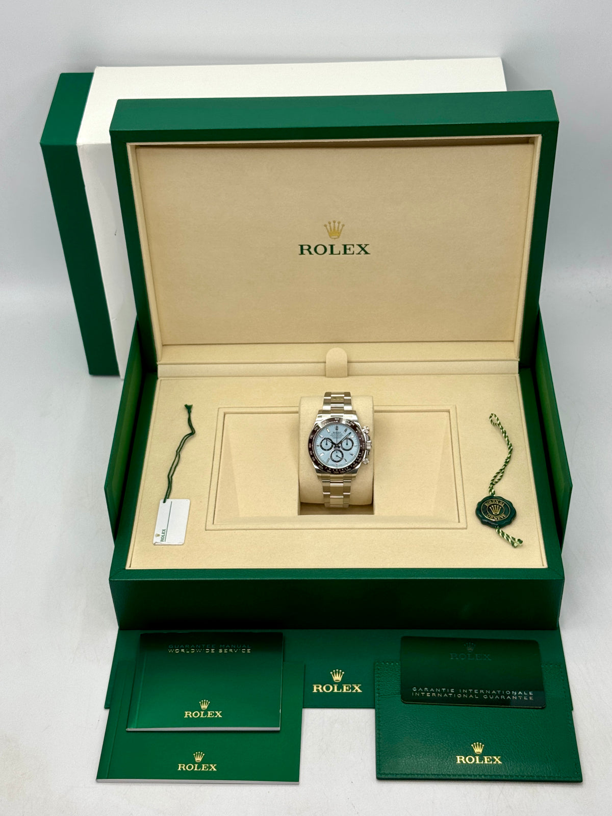 NEW 2026 Rolex Daytona 40mm 126506 Platinum Ice-Blue Diamond Baguette Dial