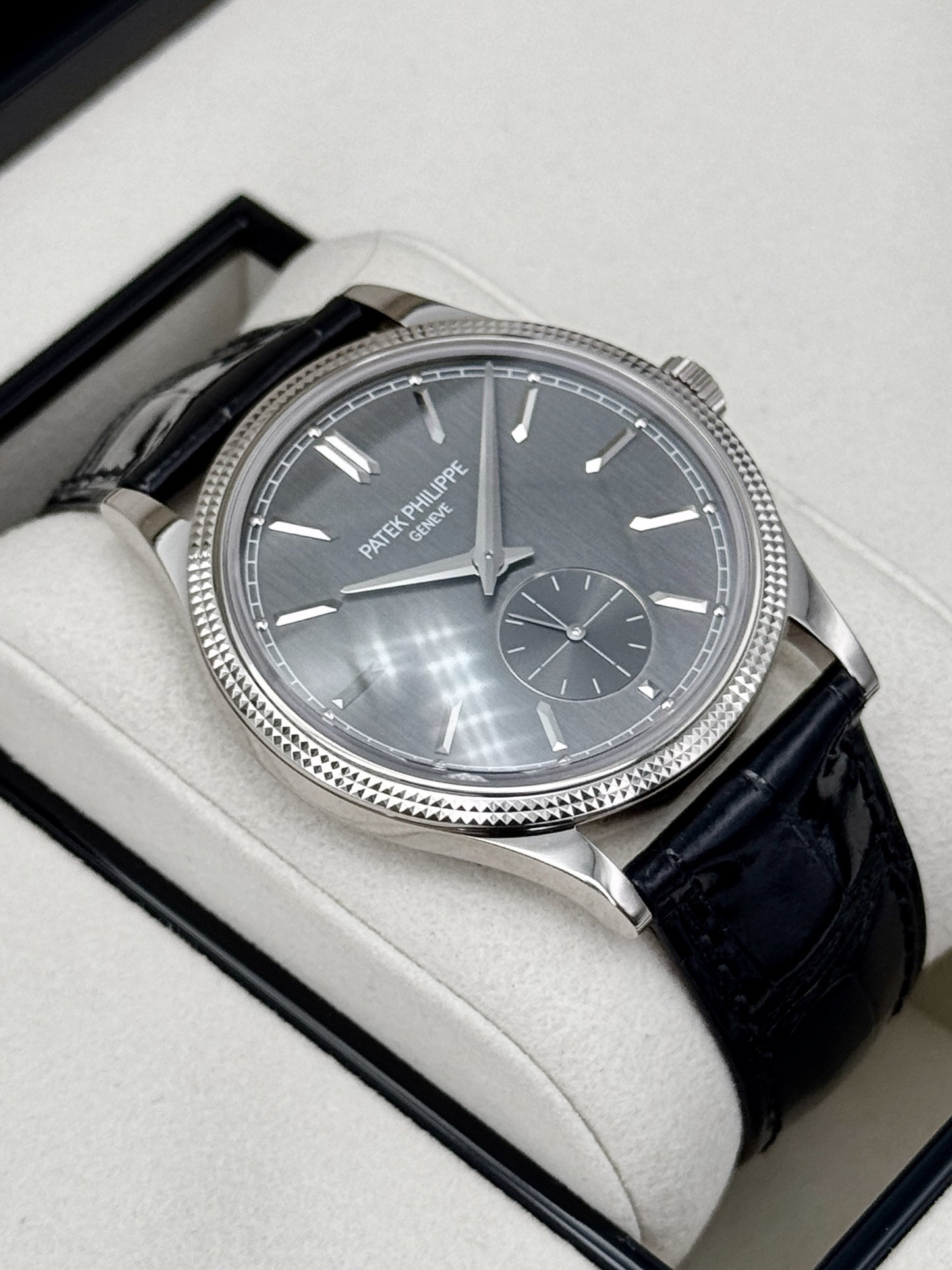 NEW 2026 Patek Philippe Calatrava 40mm 6119G  White Gold Gray Dial
