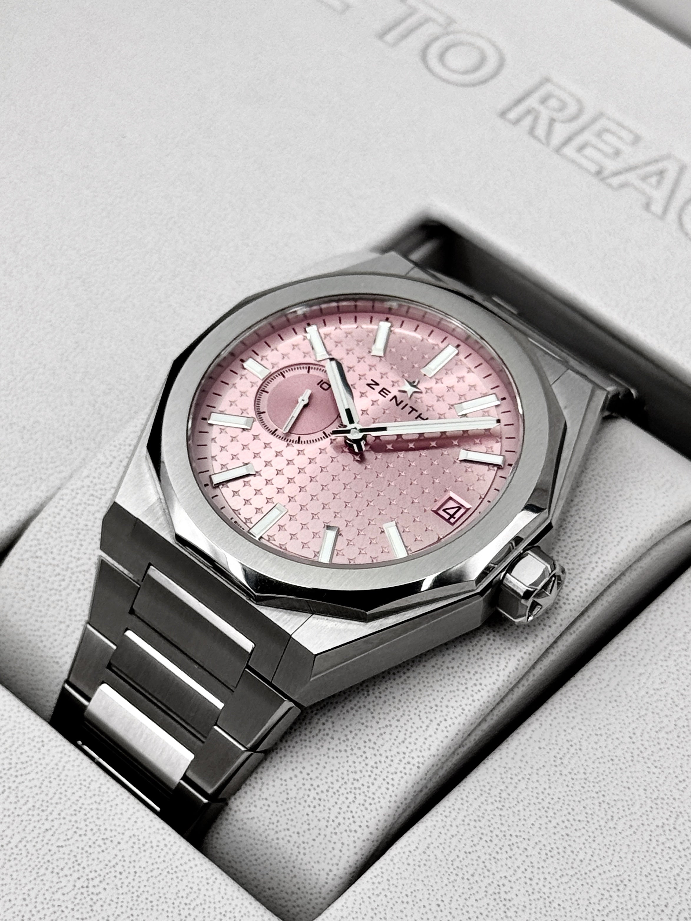 Zenith Defy Skyline 41mm 03.9301.3620/18.I001 Stainless Steel Pink Dia