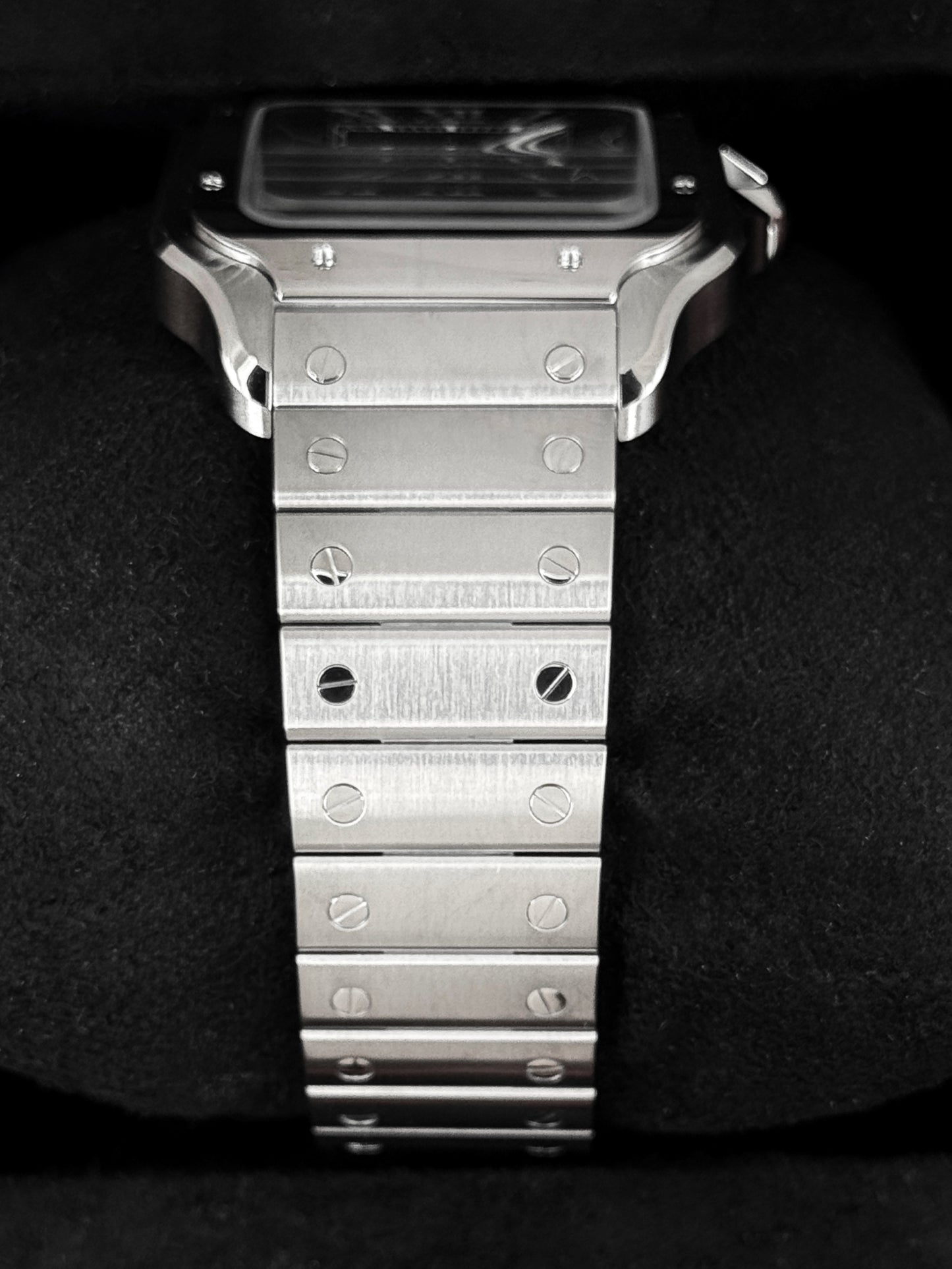 2022 Cartier Santos De Cartier 39.8mm WSSA0030 Stainless Steel Blue Dial