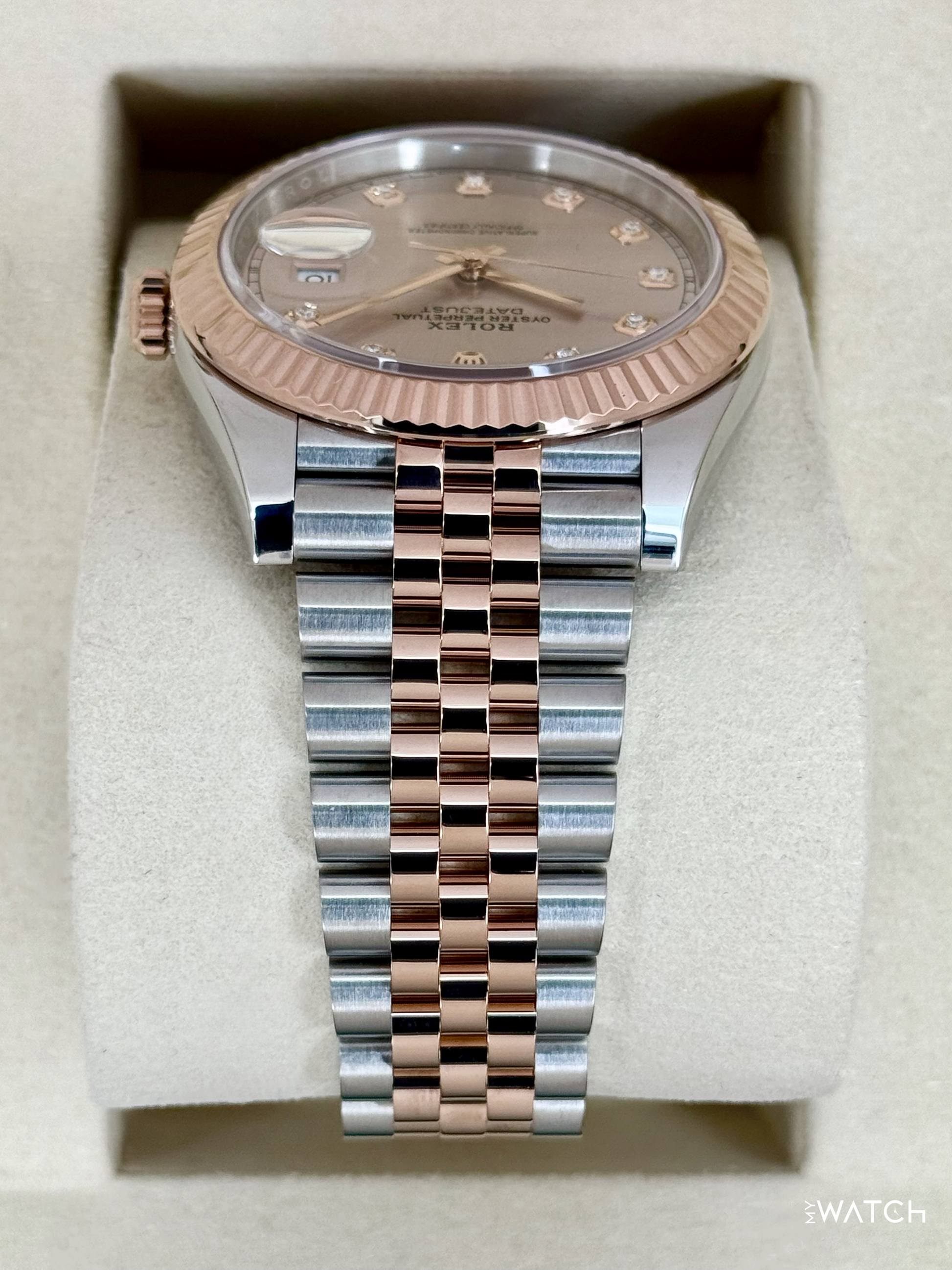 2025 Rolex Datejust 41mm 126331 Two-Tone Jubilee Sundust Diamond Dial - MyWatchLLC