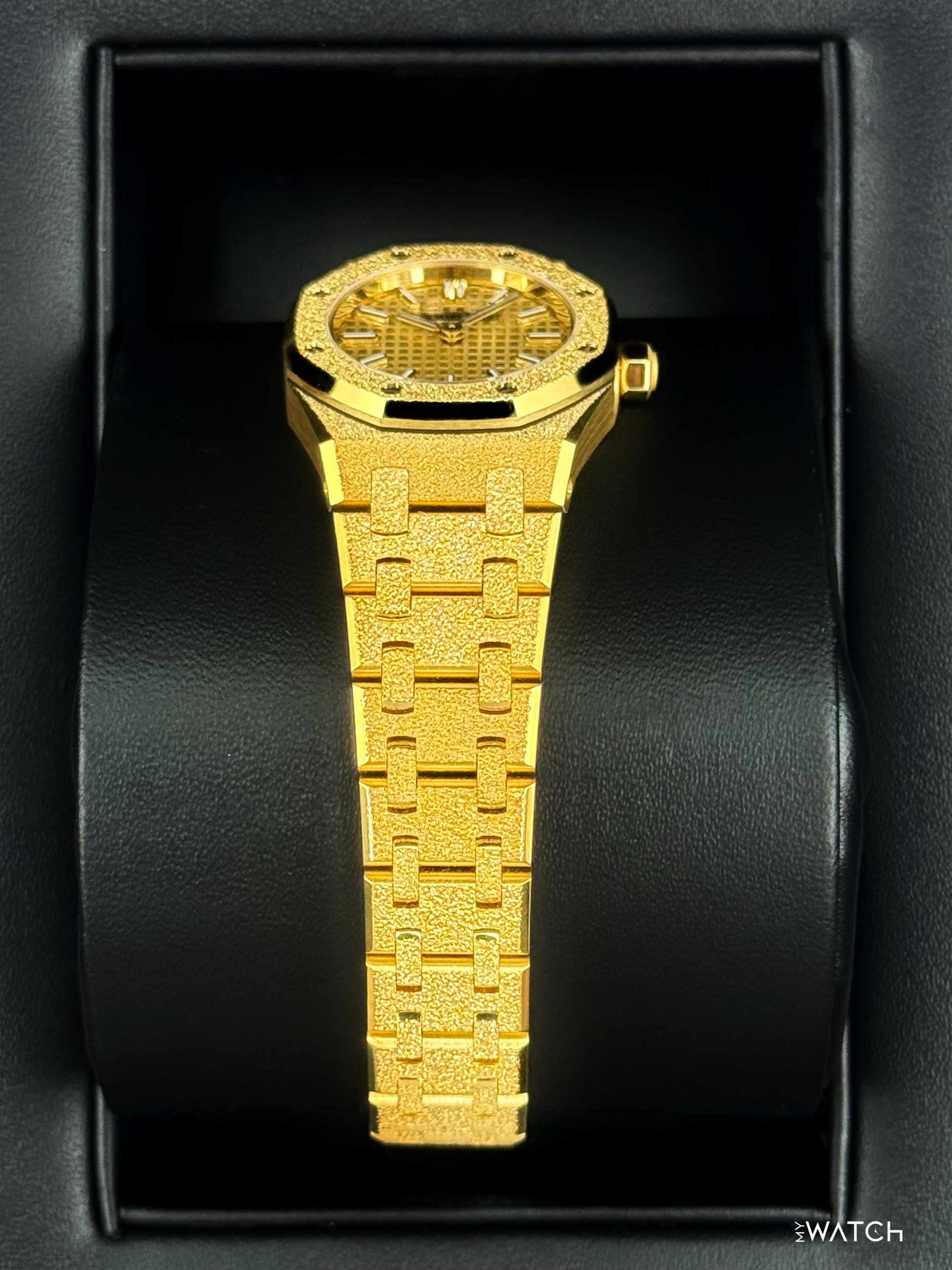 NEW 2026 Audemars Piguet Royal Oak Mini Frosted 23mm 67630BA Yellow Gold Dial - MyWatchLLC
