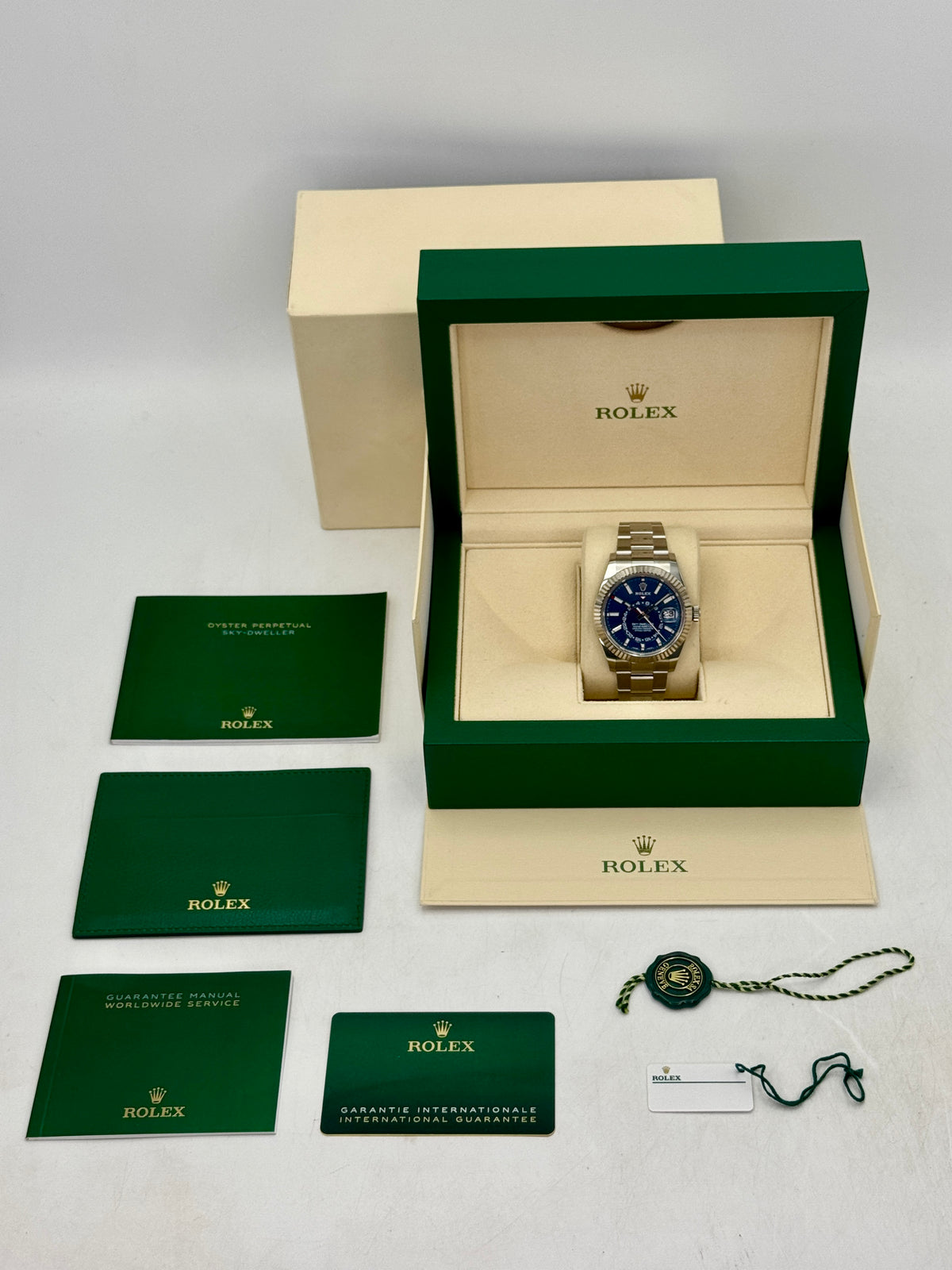 2022 Rolex Sky-Dweller 42mm 326934 Stainless Steel Oyster Blue Dial