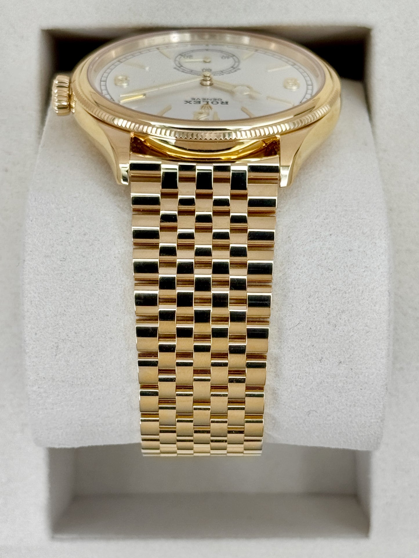 NEW 2026 Rolex 1908 39mm 52508 Yellow Gold Settimo Bracelet White Dial