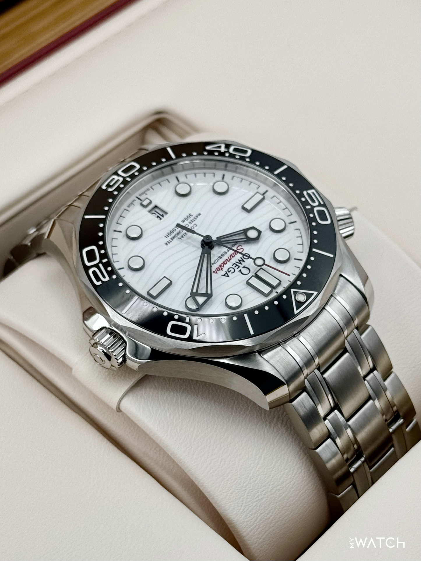 NEW 2026 Omega Seamaster 42mm 210.30.42.20.04.001 Stainless Steel White Dial - MyWatchLLC
