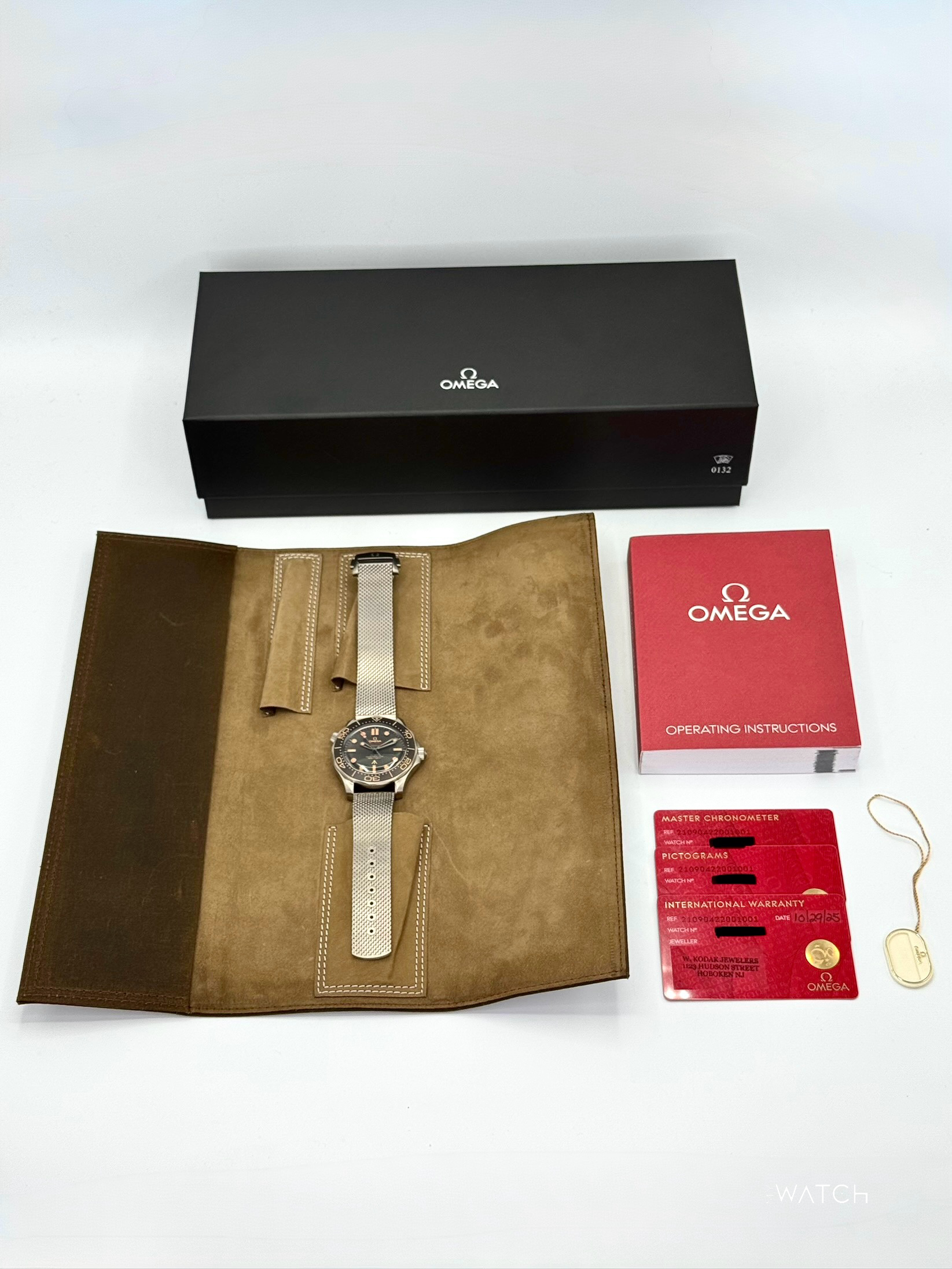 New 2025 Omega Seamaster Diver 300M 007 42mm Titanium Brown Dial - MyWatchLLC