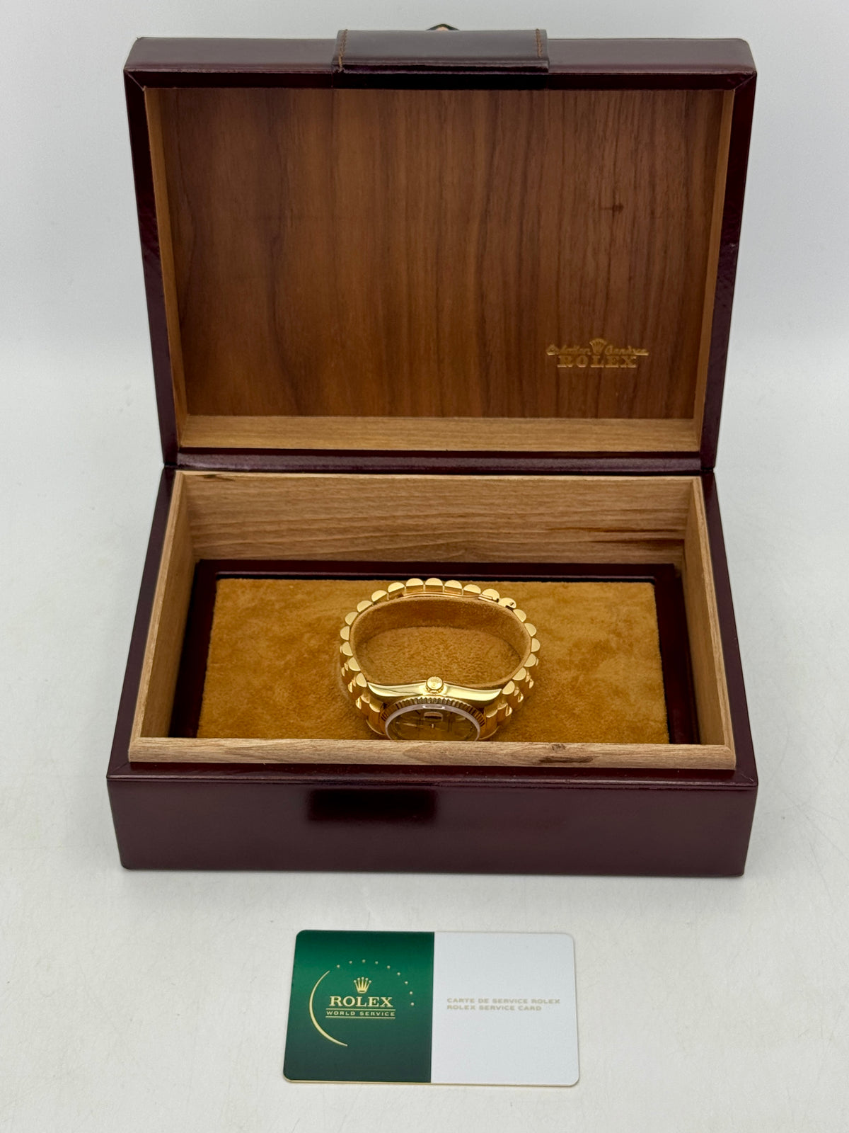 1991 Rolex Day-Date 36mm 18238 Presidential Yellow Gold Silver Dial (RSC)