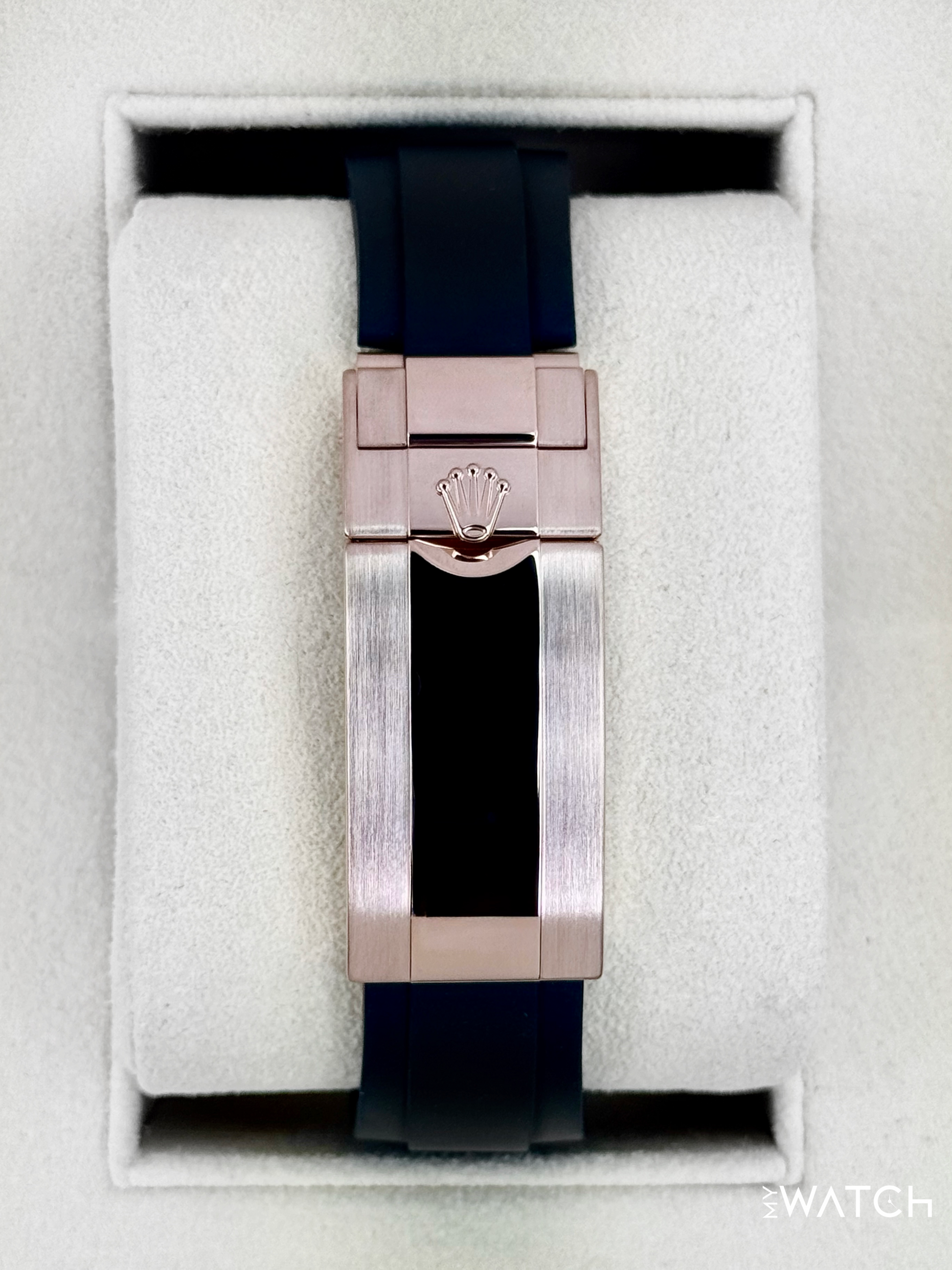 2023 Rolex Yacht-Master 40mm 126655 Rose Gold Oysterflex Black Dial - MyWatchLLC