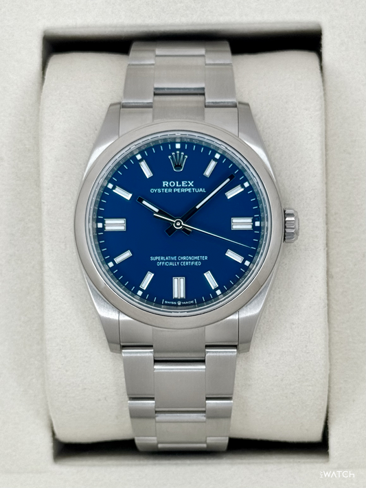 NEW 2026 Rolex Oyster Perpetual 36mm 126000 Med Blue Dial (STICKERED)