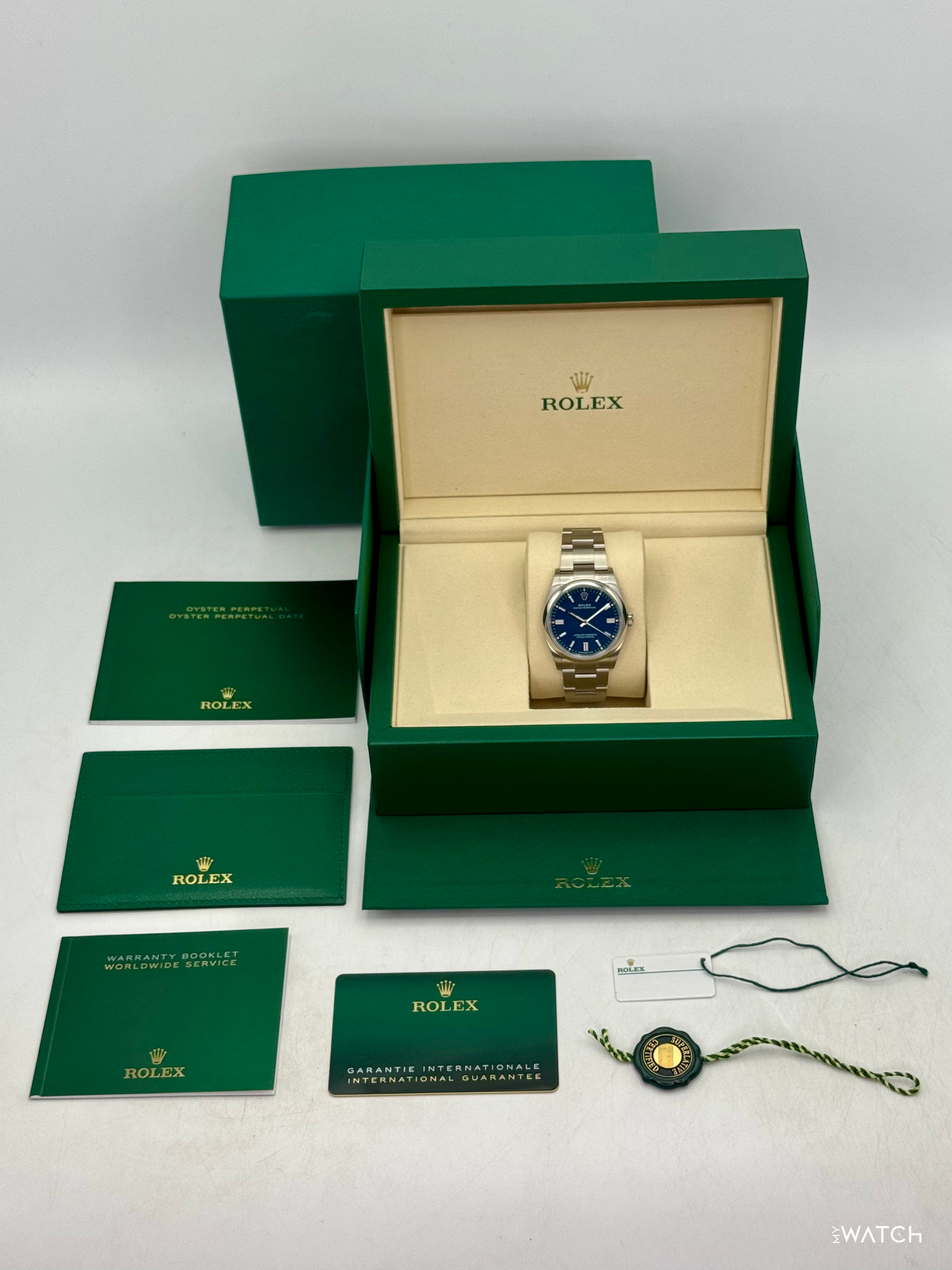 NEW 2026 Rolex Oyster Perpetual 36mm 126000 Med Blue Dial (STICKERED)