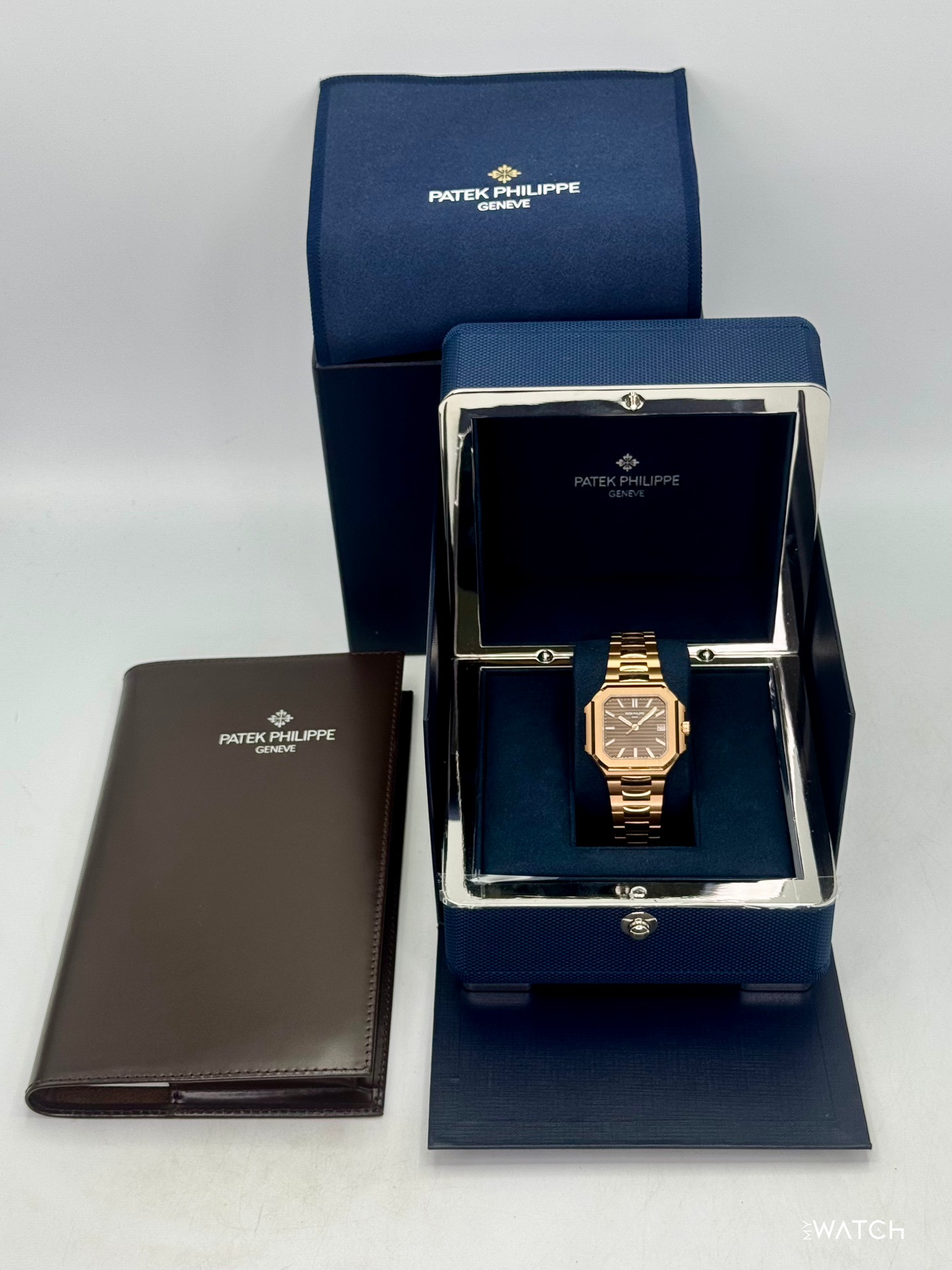 2025 Patek Philippe Cubitus 40mm 7128 Rose Gold Sunburst Brown Dial - MyWatchLLC