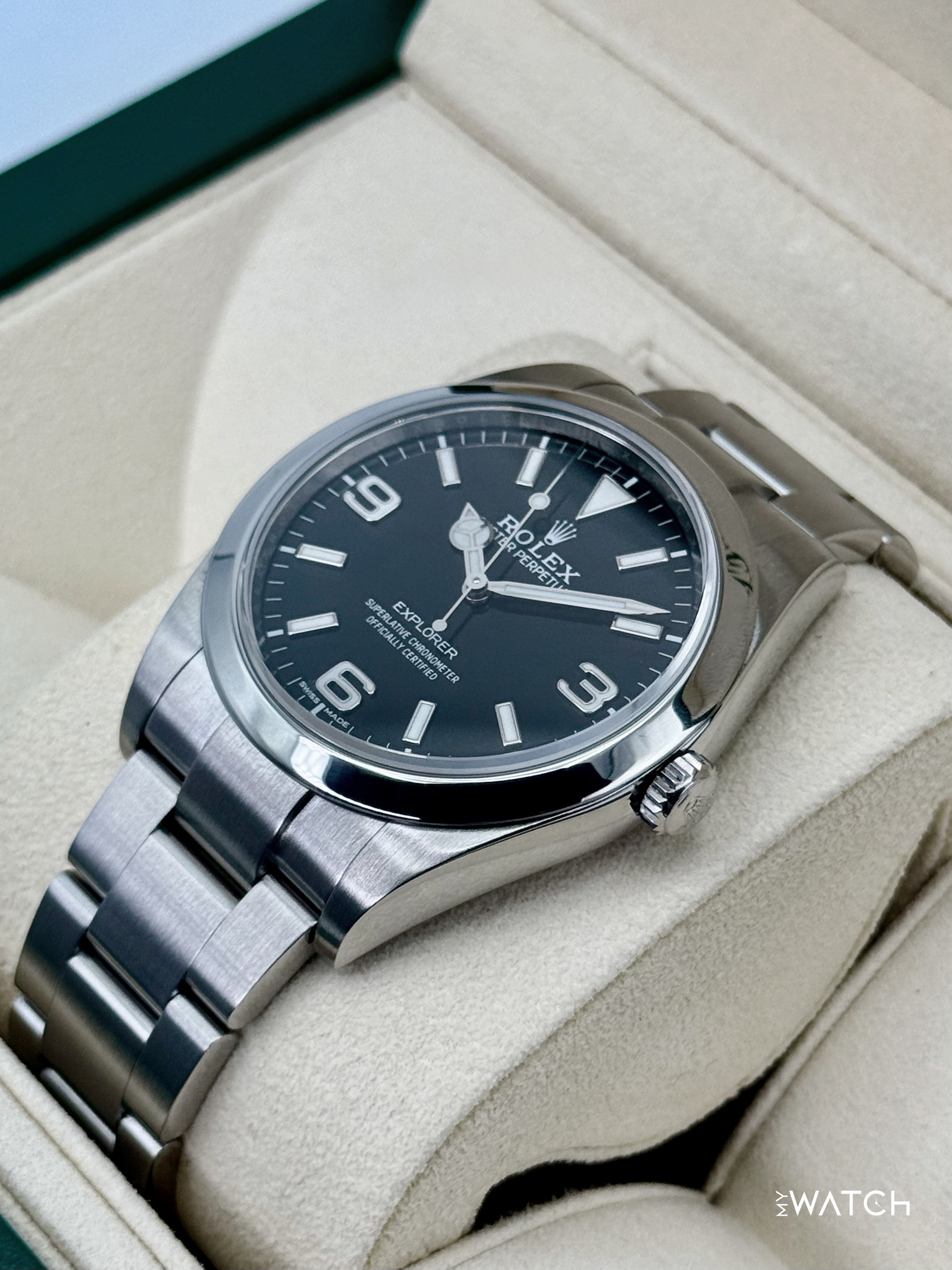 2018 Rolex Explorer 39mm 214270 Stainless Steel Black Dial - MyWatchLLC