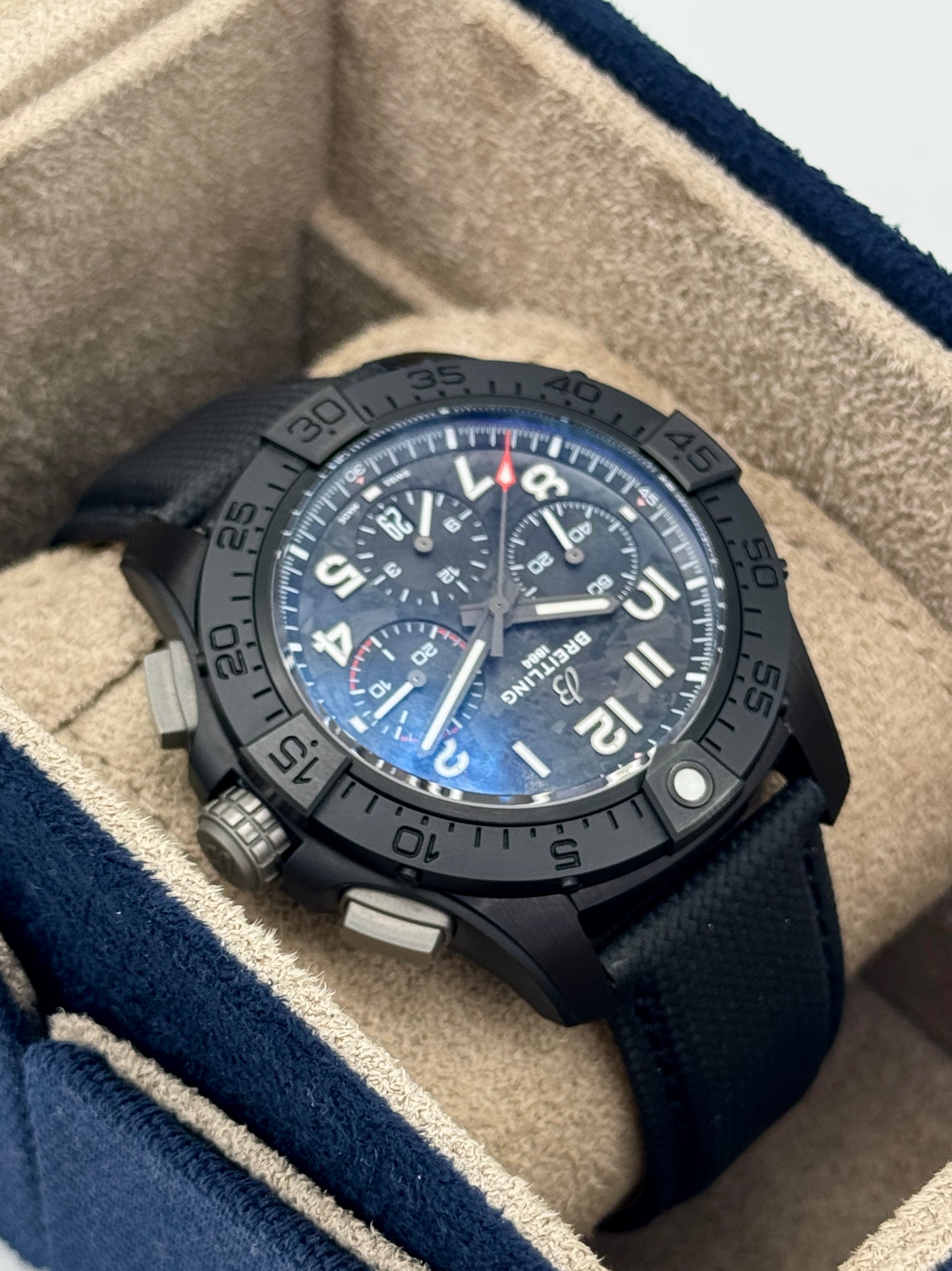 2026 Breitling Avenger B01 Chronograph Night Mission 44mm SB0147 Ceramic Black Dial