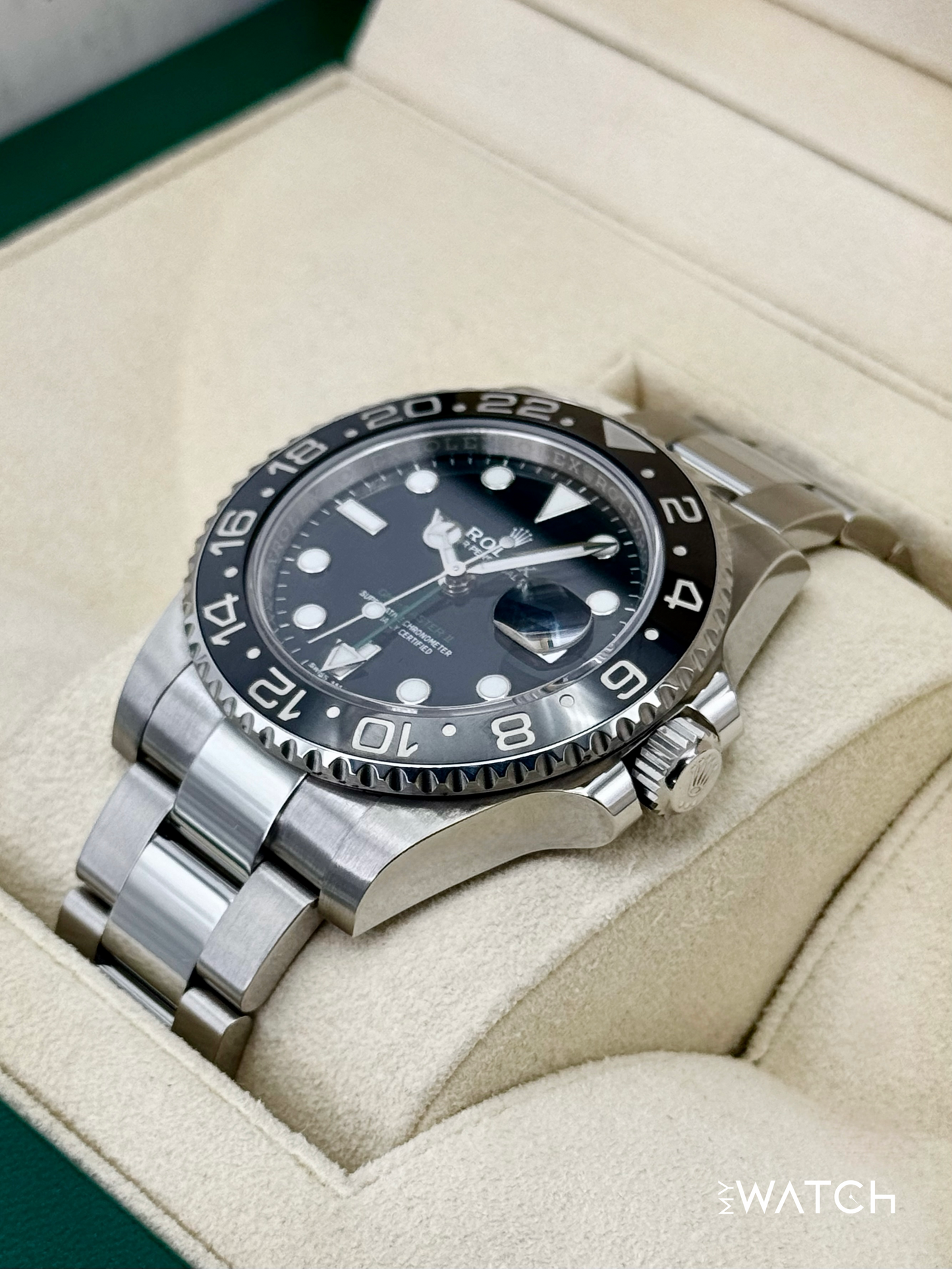 2018 Rolex GMT-Master II 40mm 116710LN Stainless Steel Black Dial