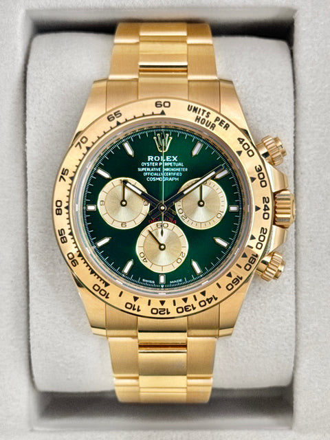 2025 Rolex Daytona John Mayer 40mm 126508 Yellow Gold Green Dial