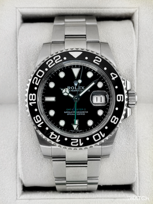 2018 Rolex GMT-Master II 40mm 116710LN Stainless Steel Black Dial - MyWatchLLC